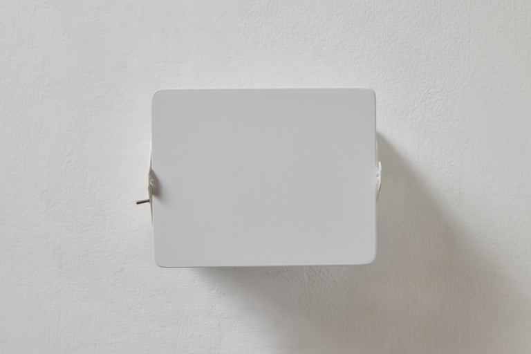 Aluminum Charlotte Perriand 'Applique à Volet Pivotant' Wall Light in All White For Sale