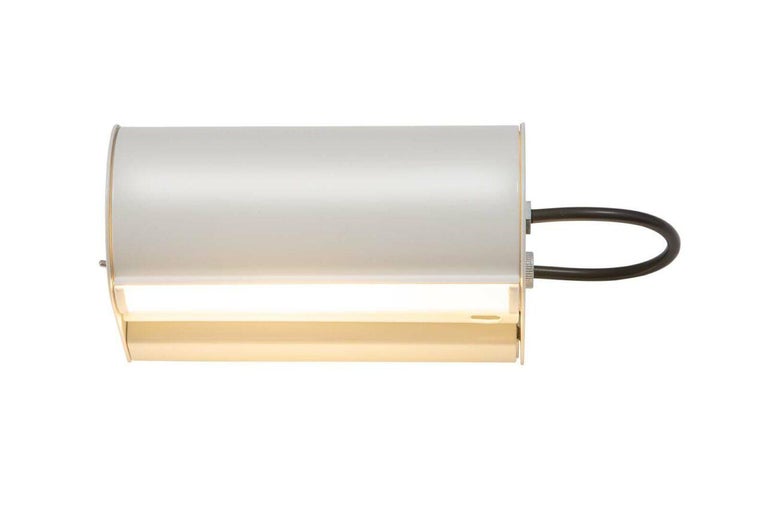 Mid-Century Modern Charlotte Perriand 'Applique Cylindrique Petite' Wall Lamp in White For Sale