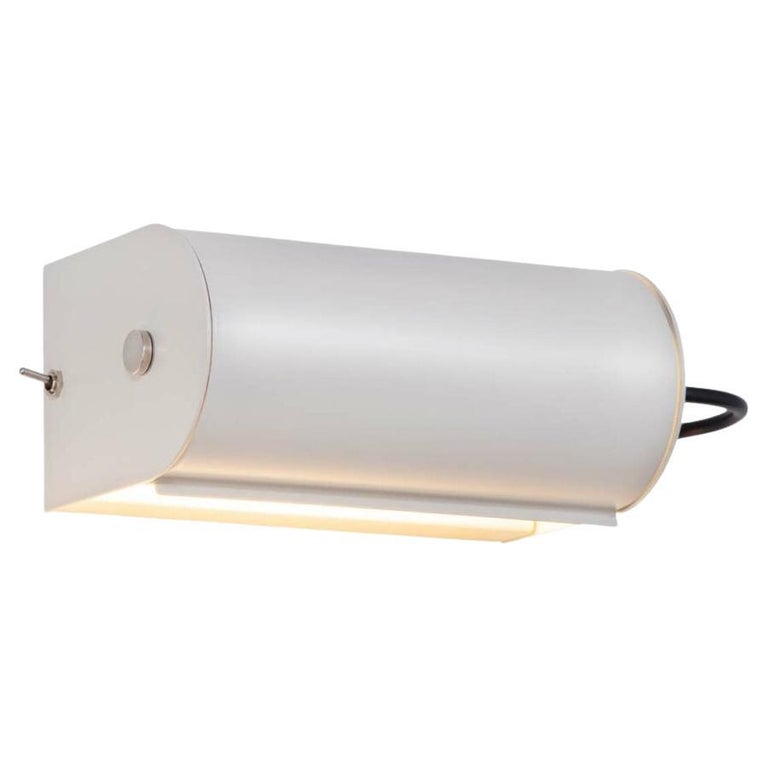 Charlotte Perriand 'Applique Cylindrique Petite' Wall Lamp in White For Sale