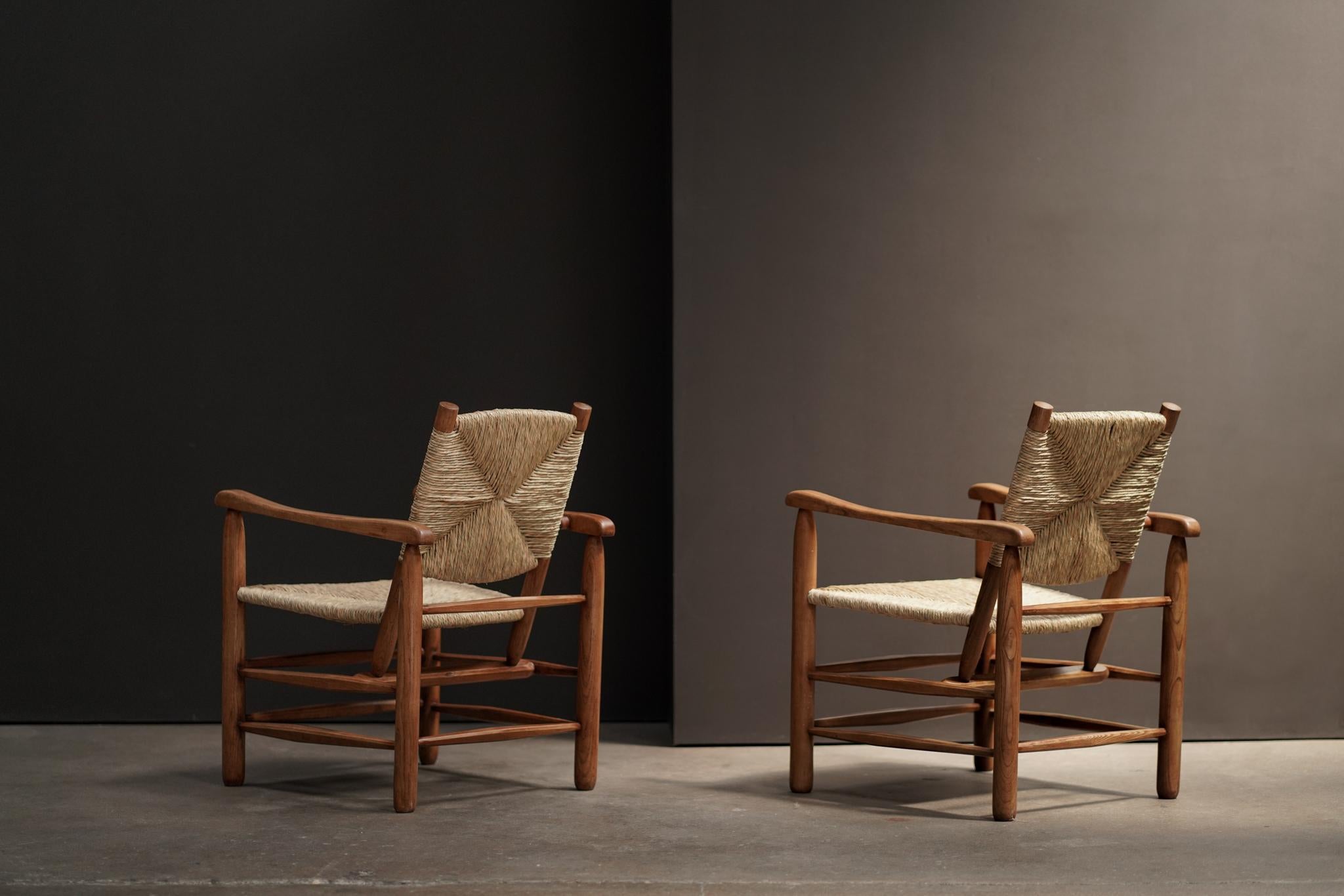 Charlotte Perriand Armchair, Model No. 21 In Excellent Condition In Los Angeles, CA