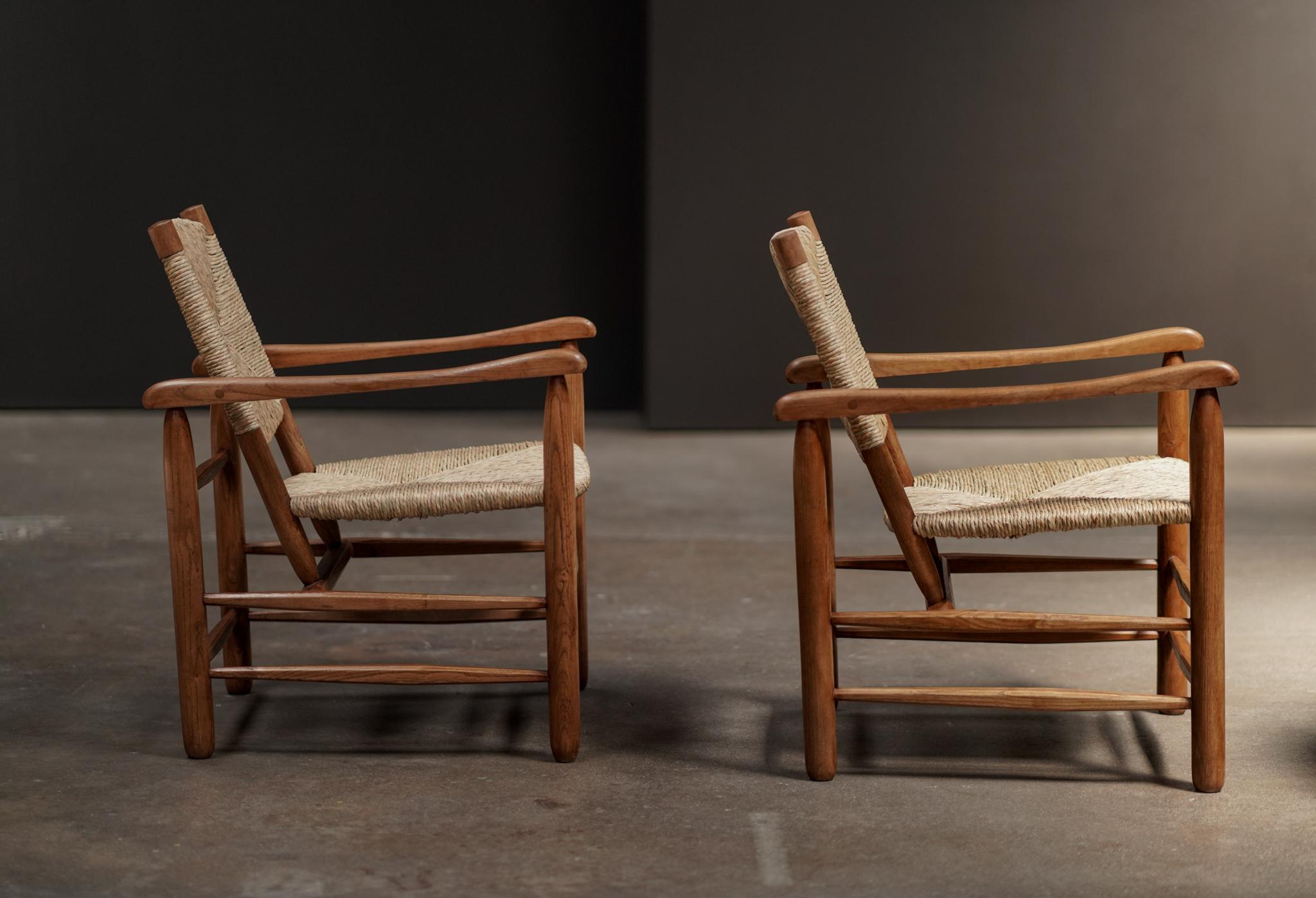 Mid-20th Century Charlotte Perriand Armchair, Model No. 21