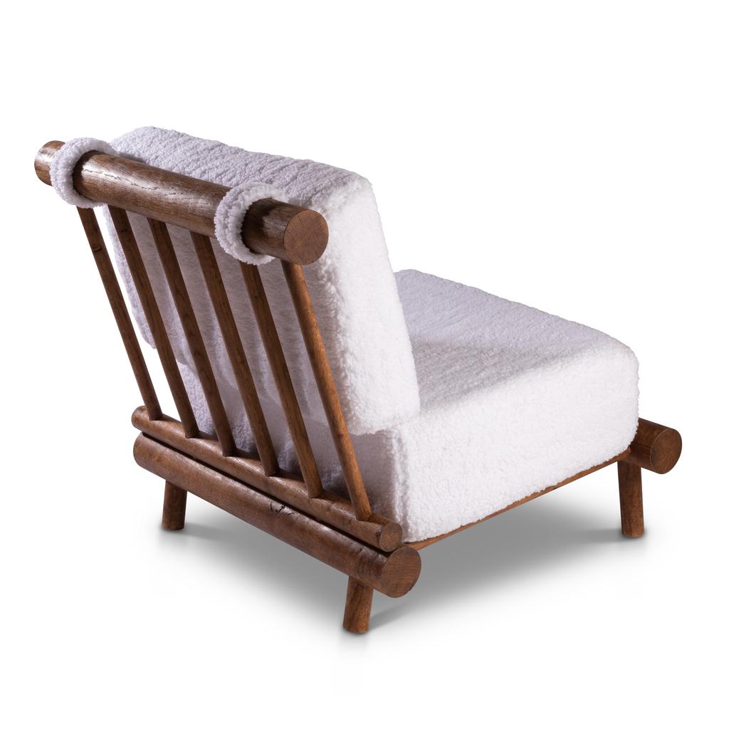 Mid-20th Century Charlotte Perriand (selected by) : Pair of oak sofas from 