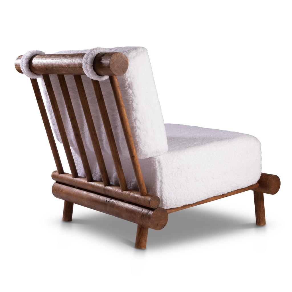 Oak Charlotte Perriand (selected by) : Pair of oak sofas from 