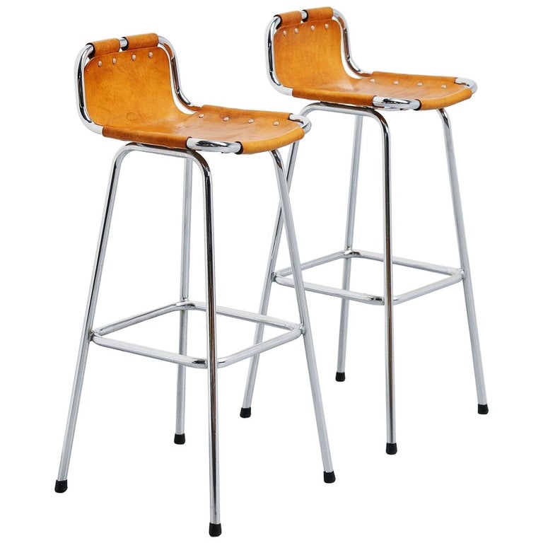 Charlotte Perriand Attributed Les Arcs Bar Stools, France, 1960 at 1stdibs