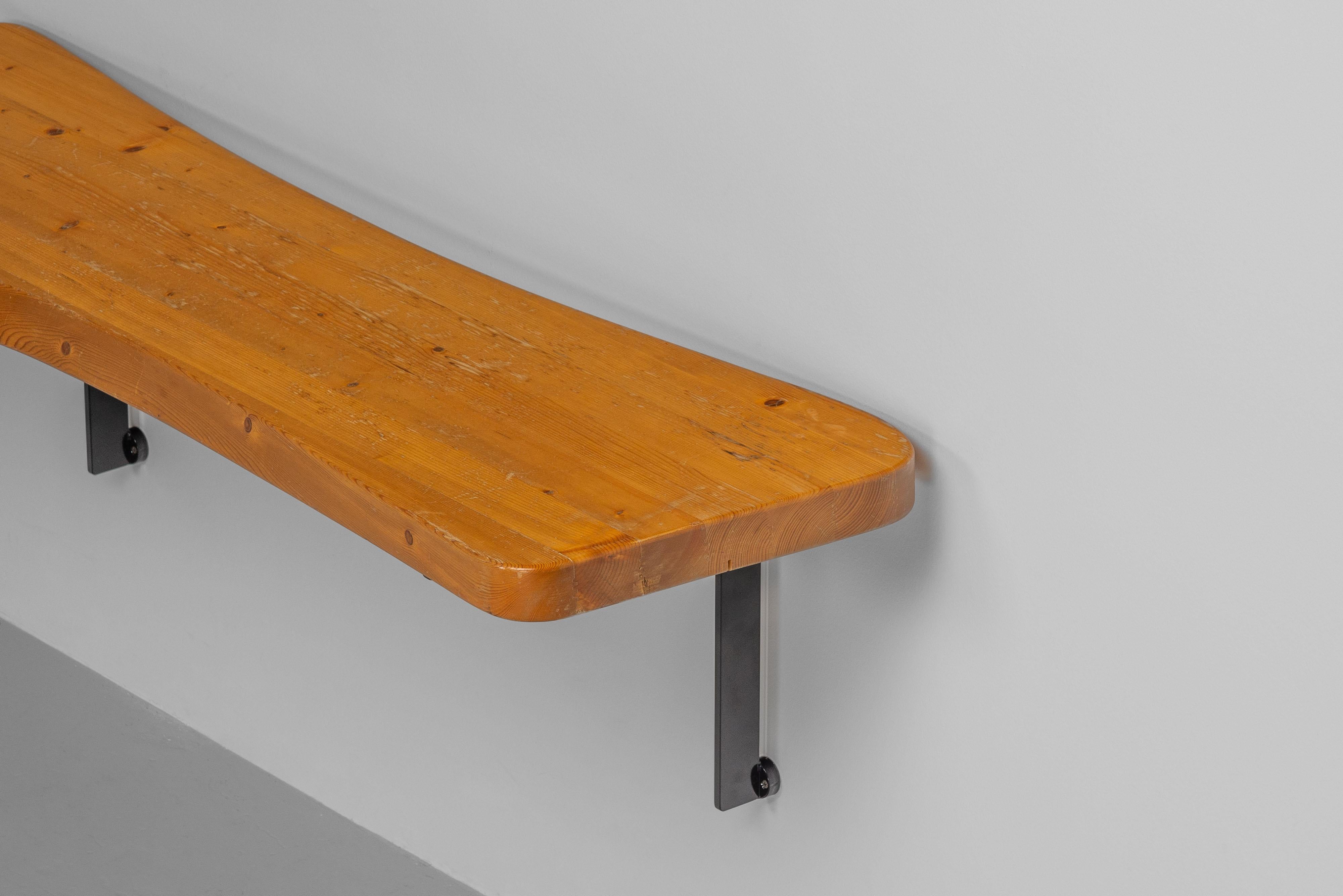 Metallo Charlotte Perriand console da bar Les Arcs 1800 Francia 1973 in vendita