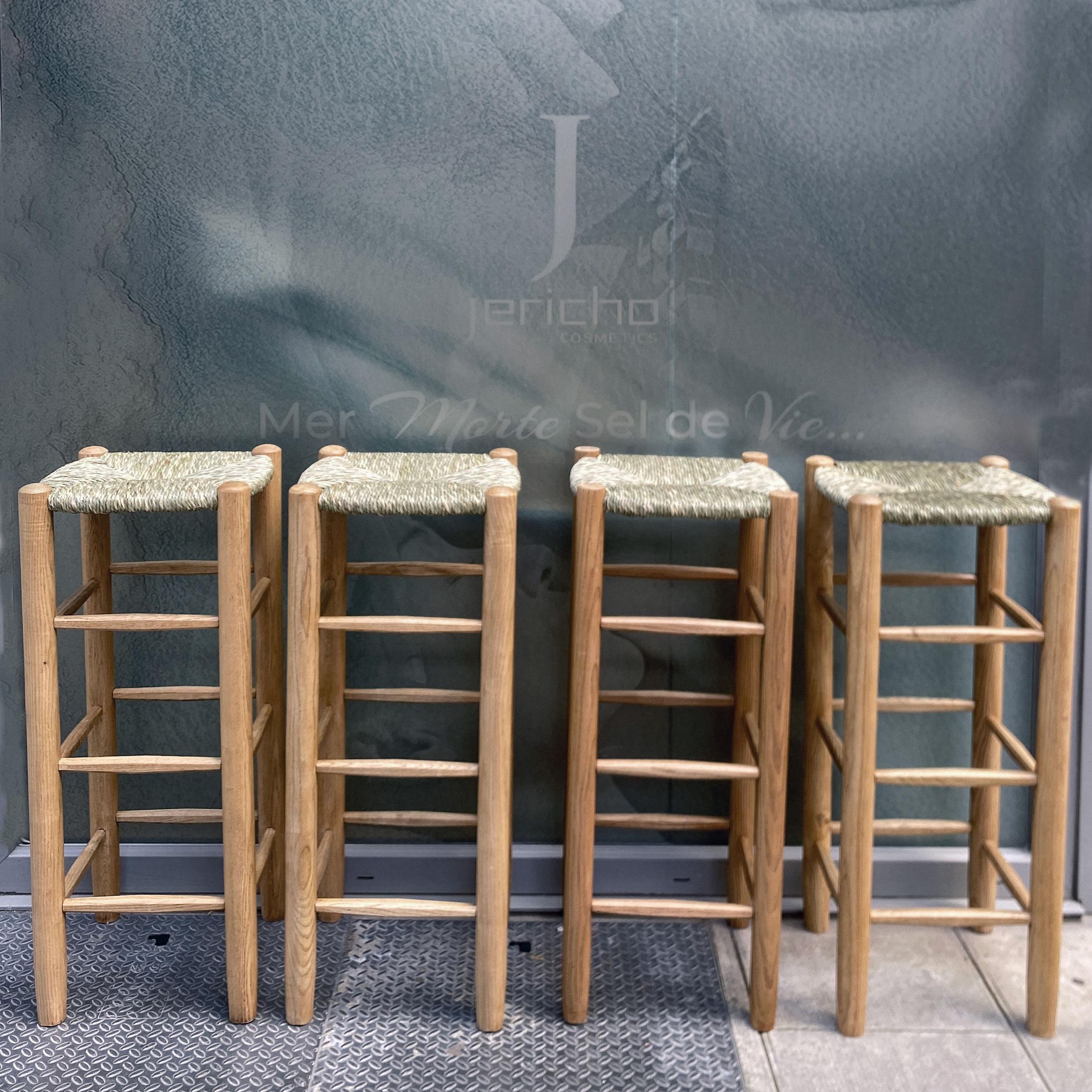 French Charlotte Perriand Bauche Ash bar stools 1948 For Sale