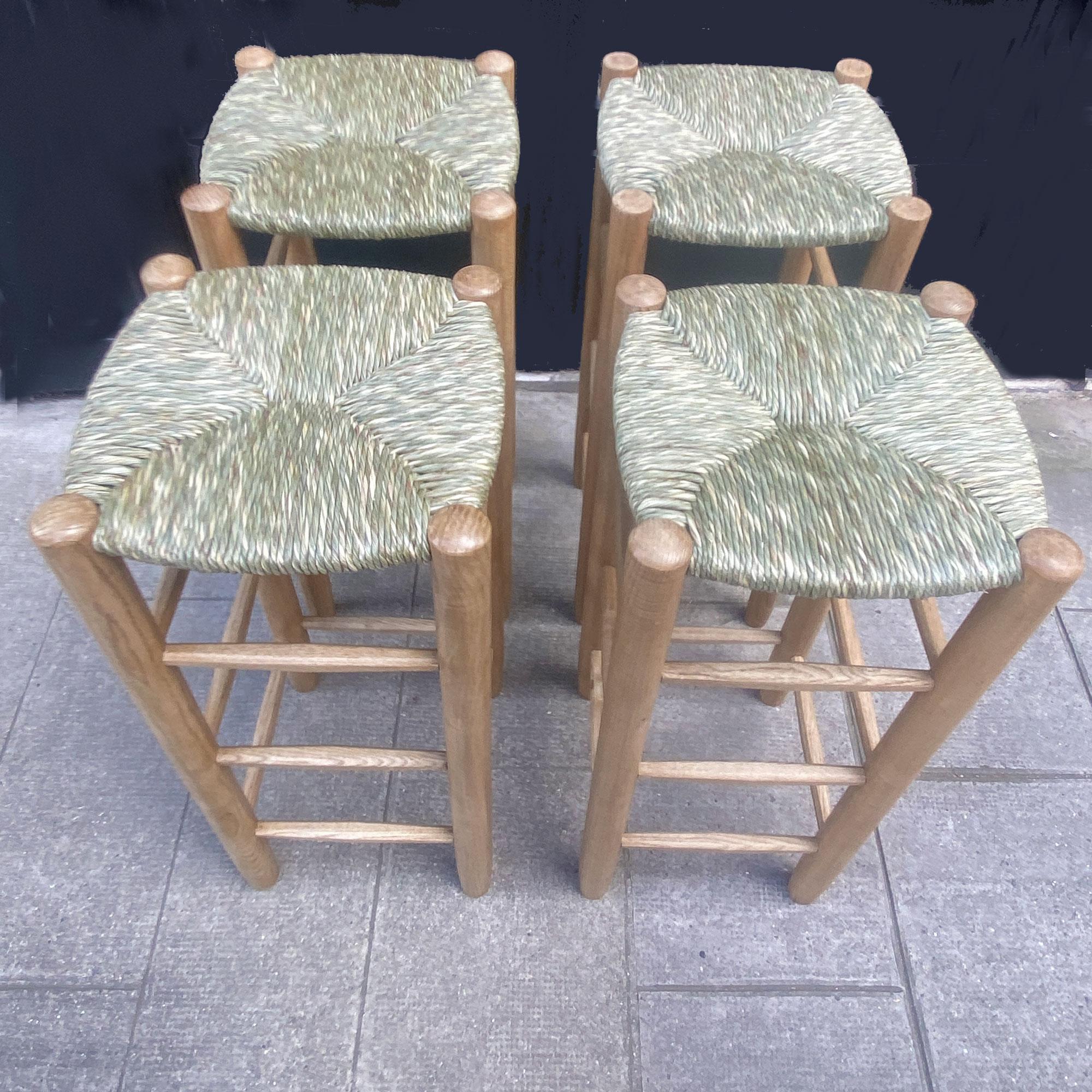 Charlotte Perriand Bauche Ash bar stools 1948 In Excellent Condition For Sale In Grenoble, FR
