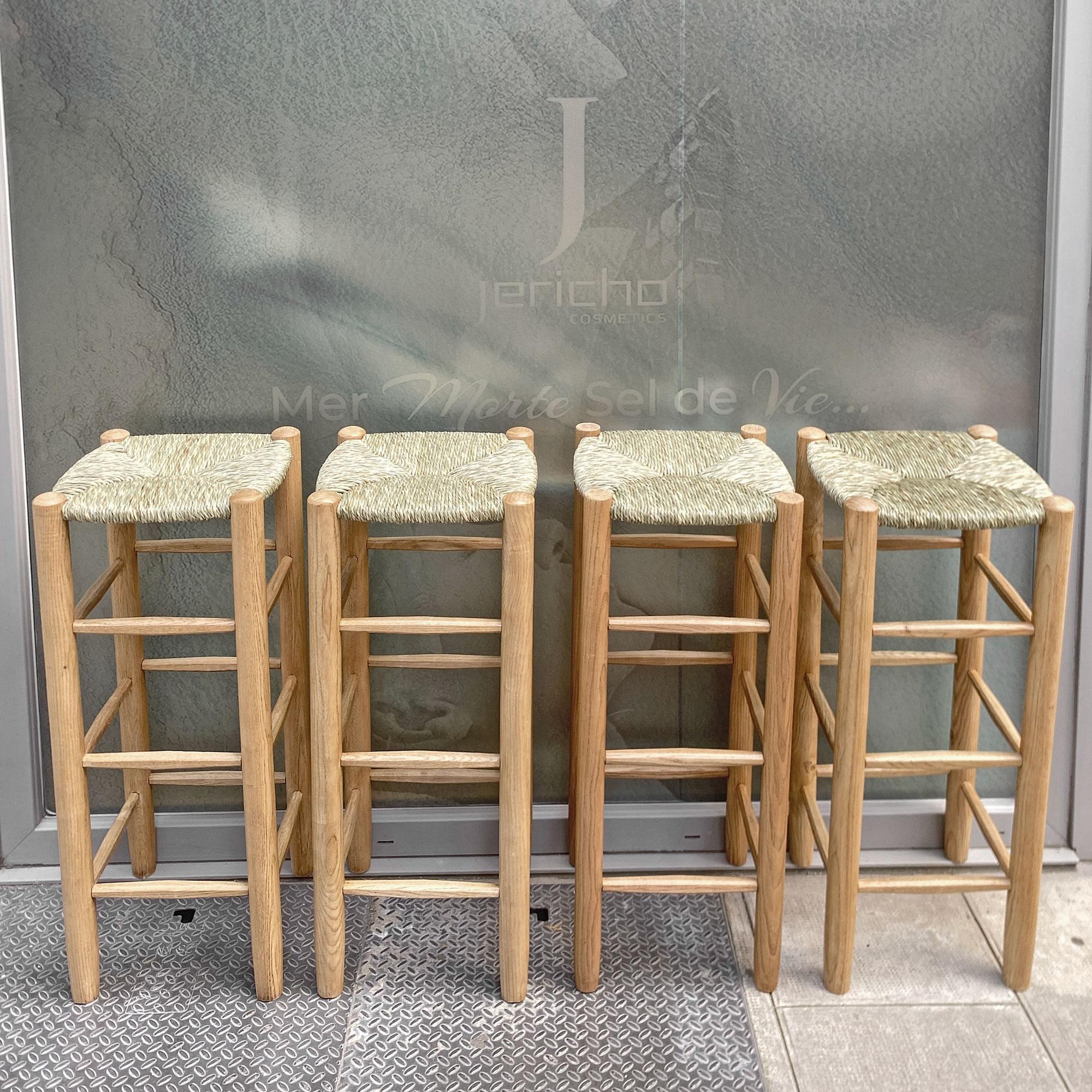 Mid-20th Century Charlotte Perriand Bauche Ash bar stools 1948 For Sale