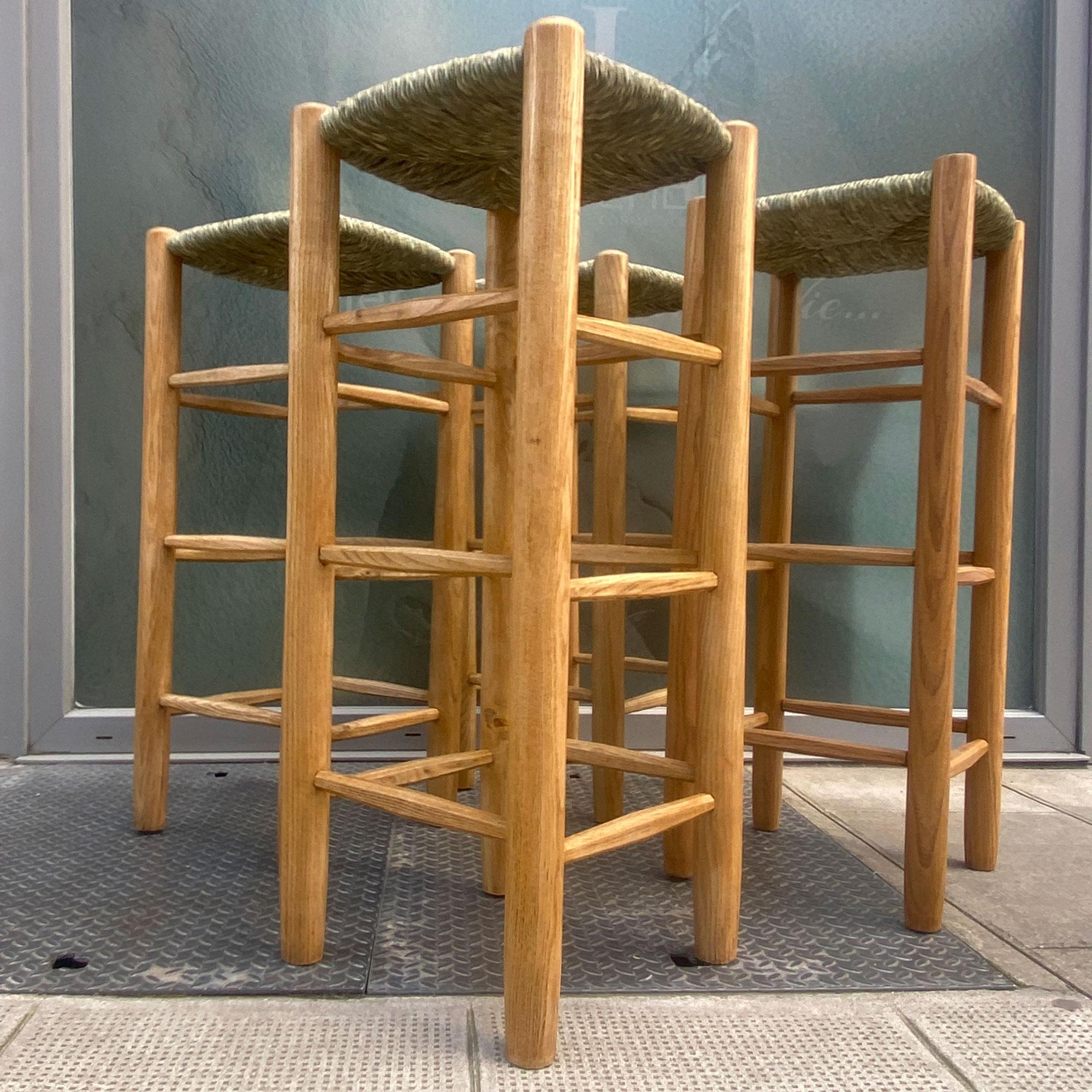 Charlotte Perriand Bauche Ash bar stools 1948 For Sale 1