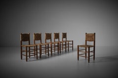 Charlotte Perriand ‘Bauche N°19’ Chairs, France 1950s, Set of Six