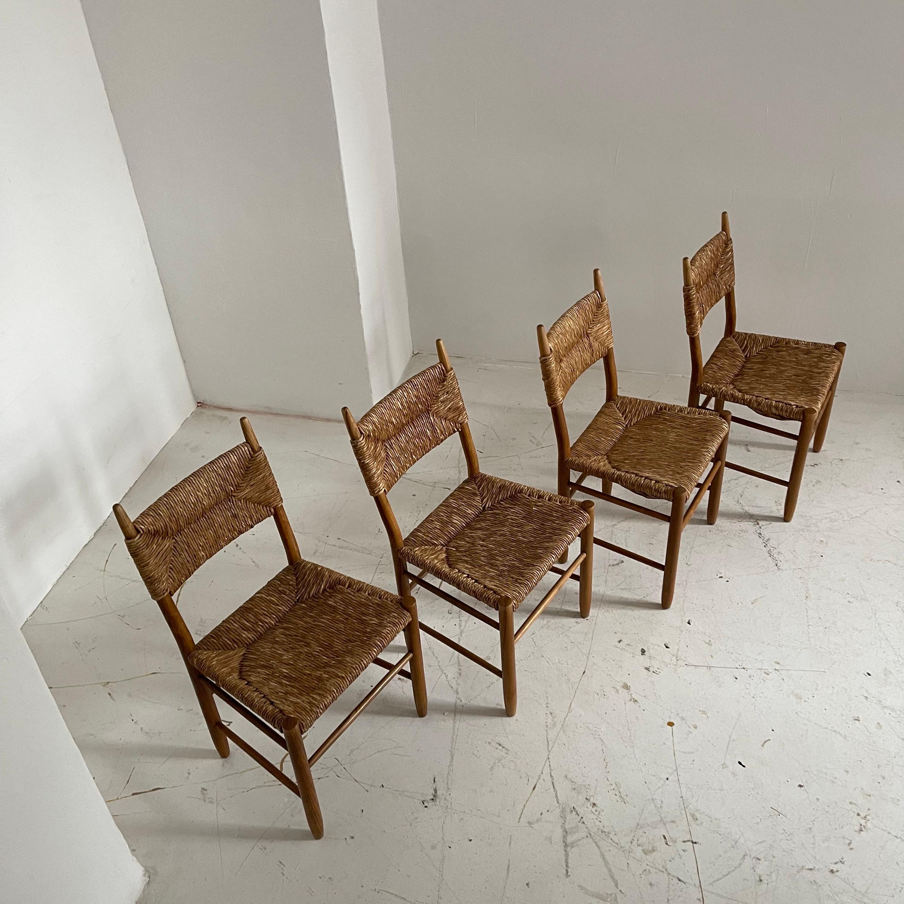 Charlotte Perriand Bauche No. 19 Chairs for BCB, Set of Four, France 1955 In Good Condition For Sale In Vienna, AT