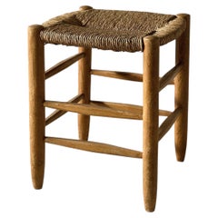 Charlotte Perriand, "Bauche" Rattan Stool, Model No 17, France c. 1960s