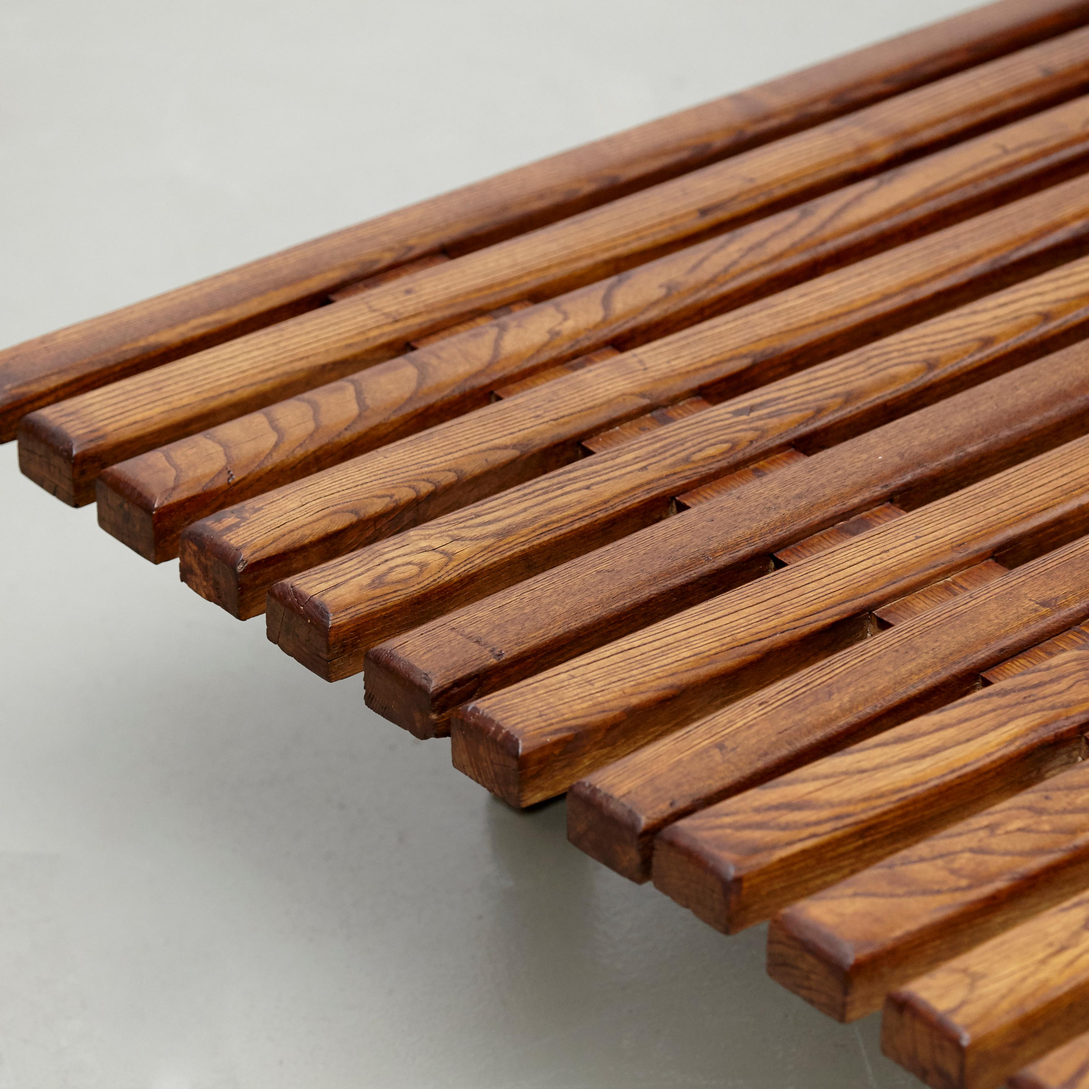 Charlotte Perriand Bench Cansado, circa 1958 In Good Condition In Barcelona, Barcelona