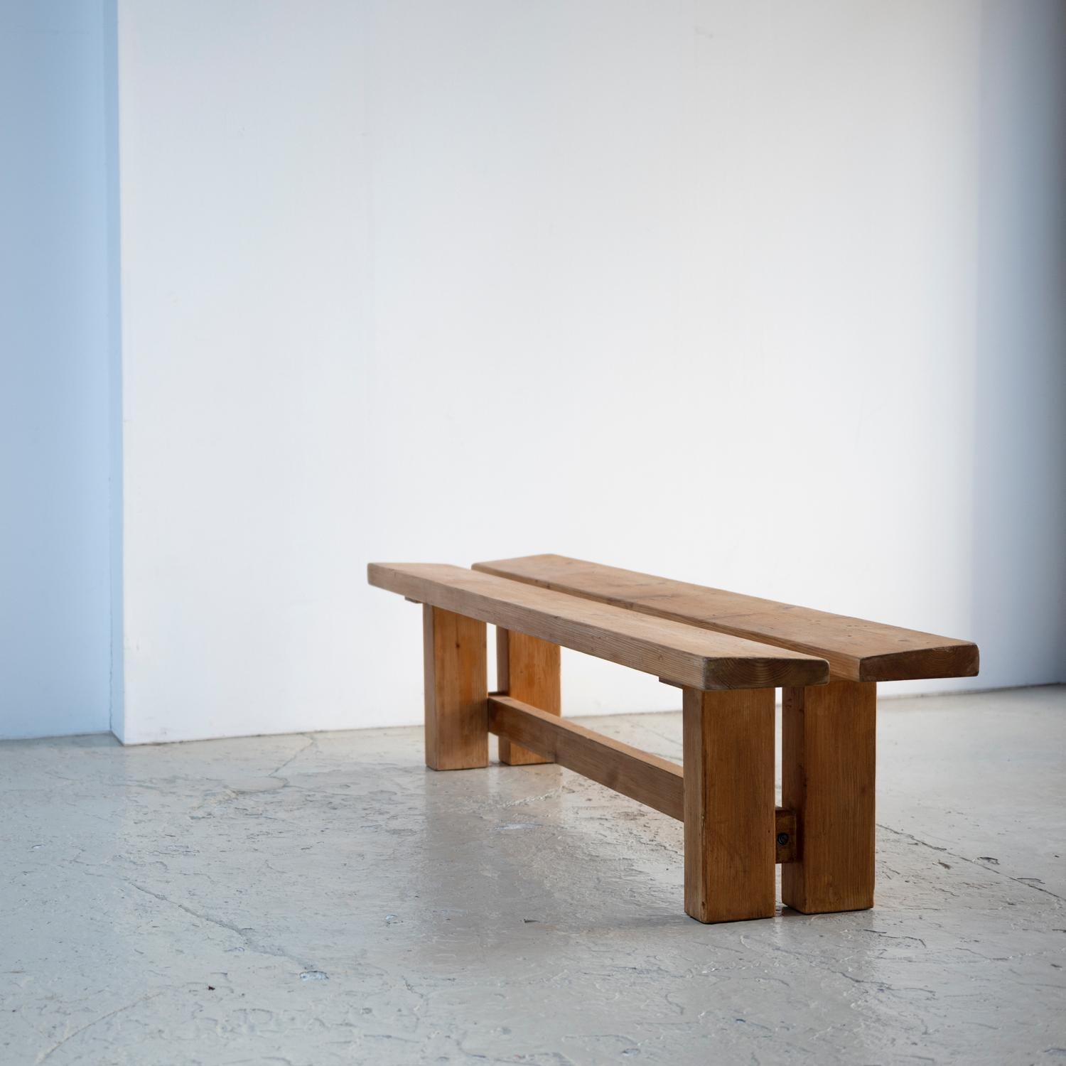 French Charlotte Perriand Bench from Nova Residence Arcs 1800, 1970s For Sale