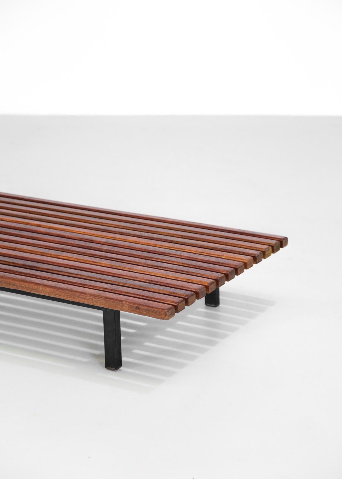 Charlotte Perriand Bench Model Cansado, circa 1950 In Good Condition In Lyon, FR