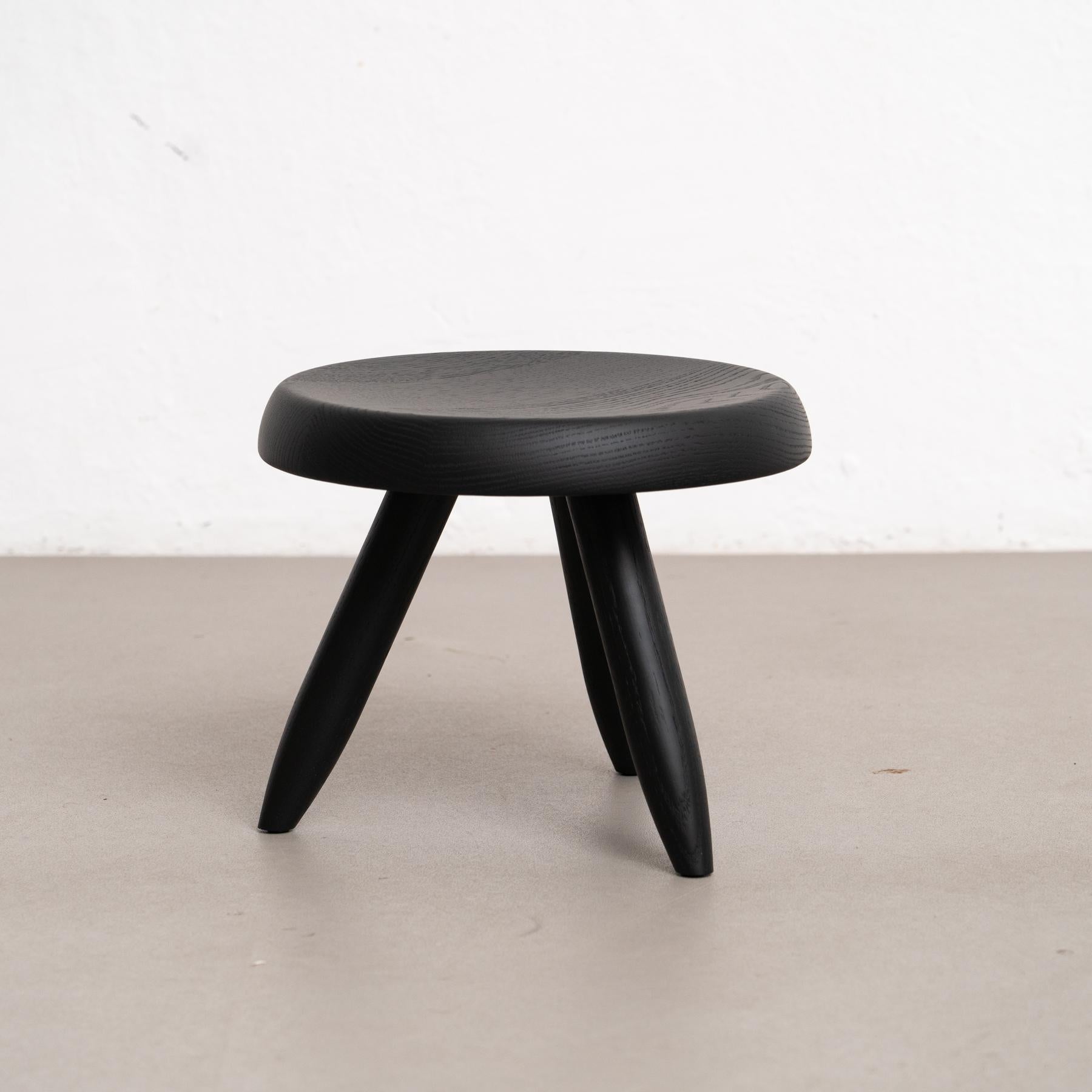 italien Charlotte Perriand Tabouret en bois noir de Berger pour Cassina en vente