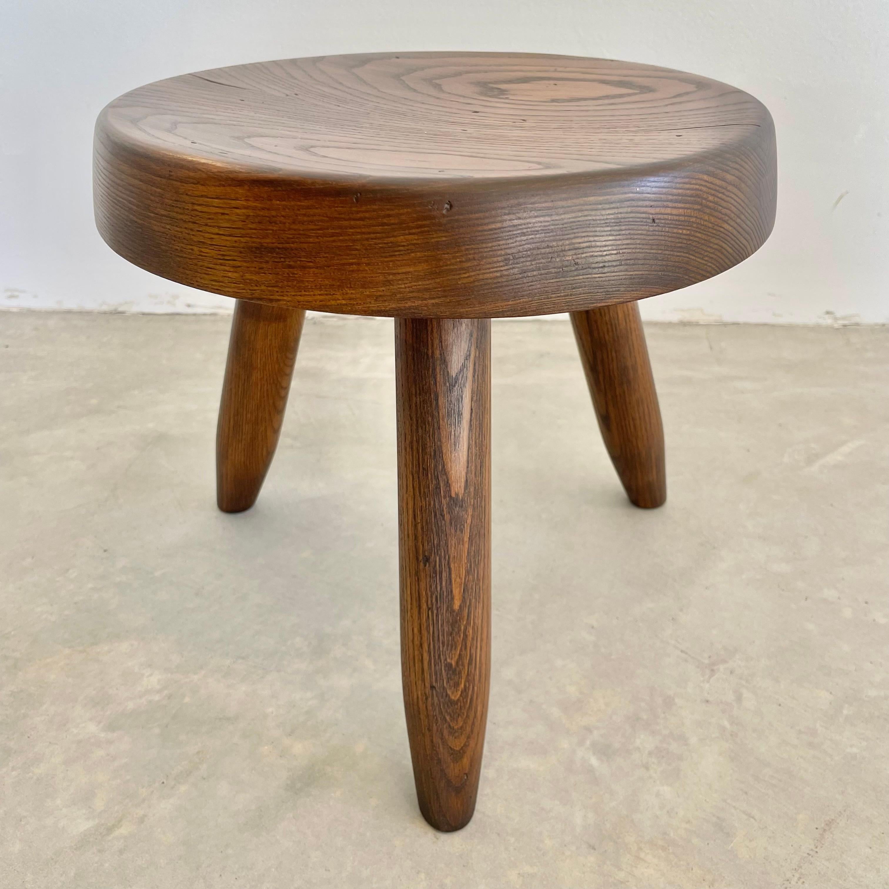 Wood Charlotte Perriand Berger Stool, 1950s France For Sale