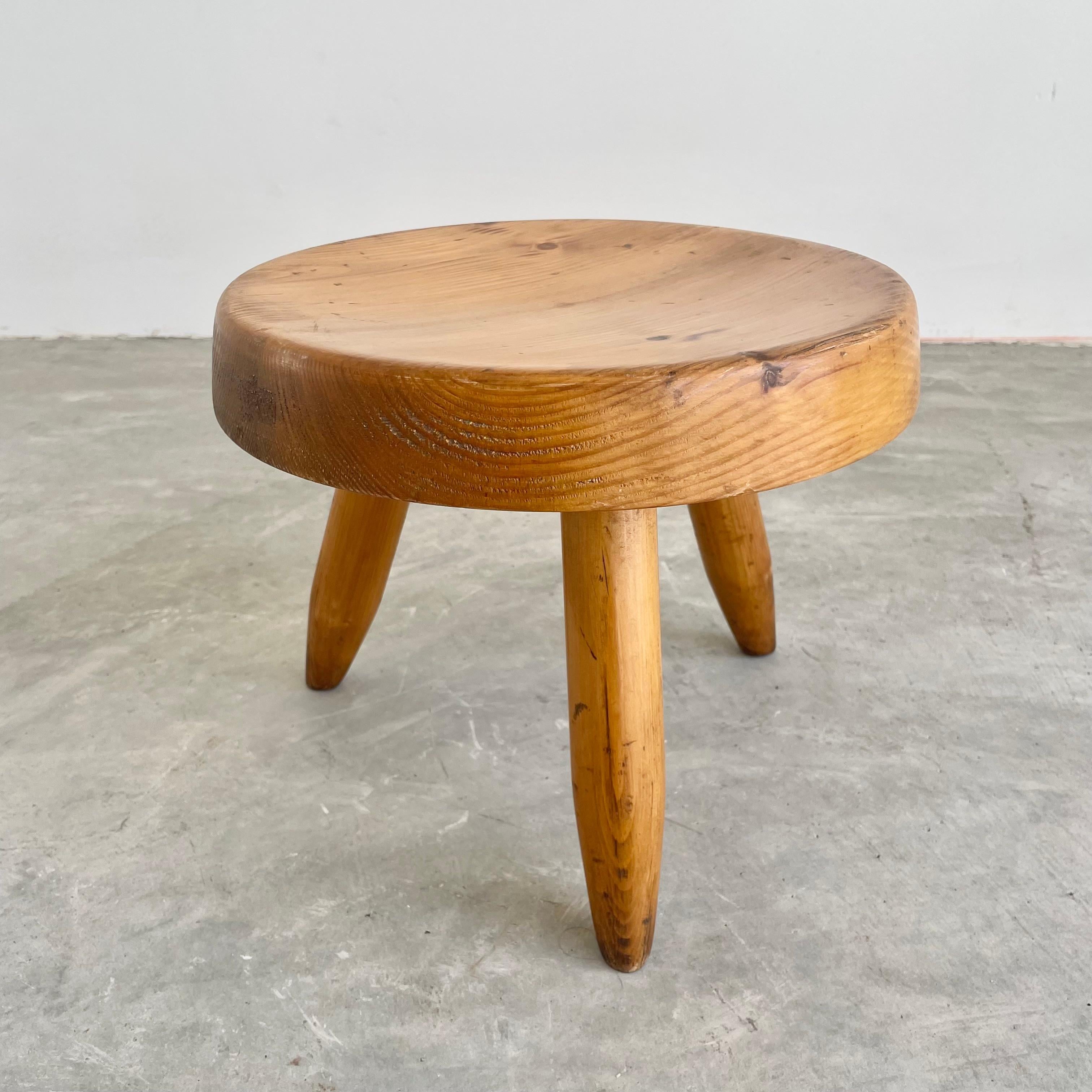 Charlotte Perriand Berger Stool, 1970s France In Good Condition For Sale In Los Angeles, CA