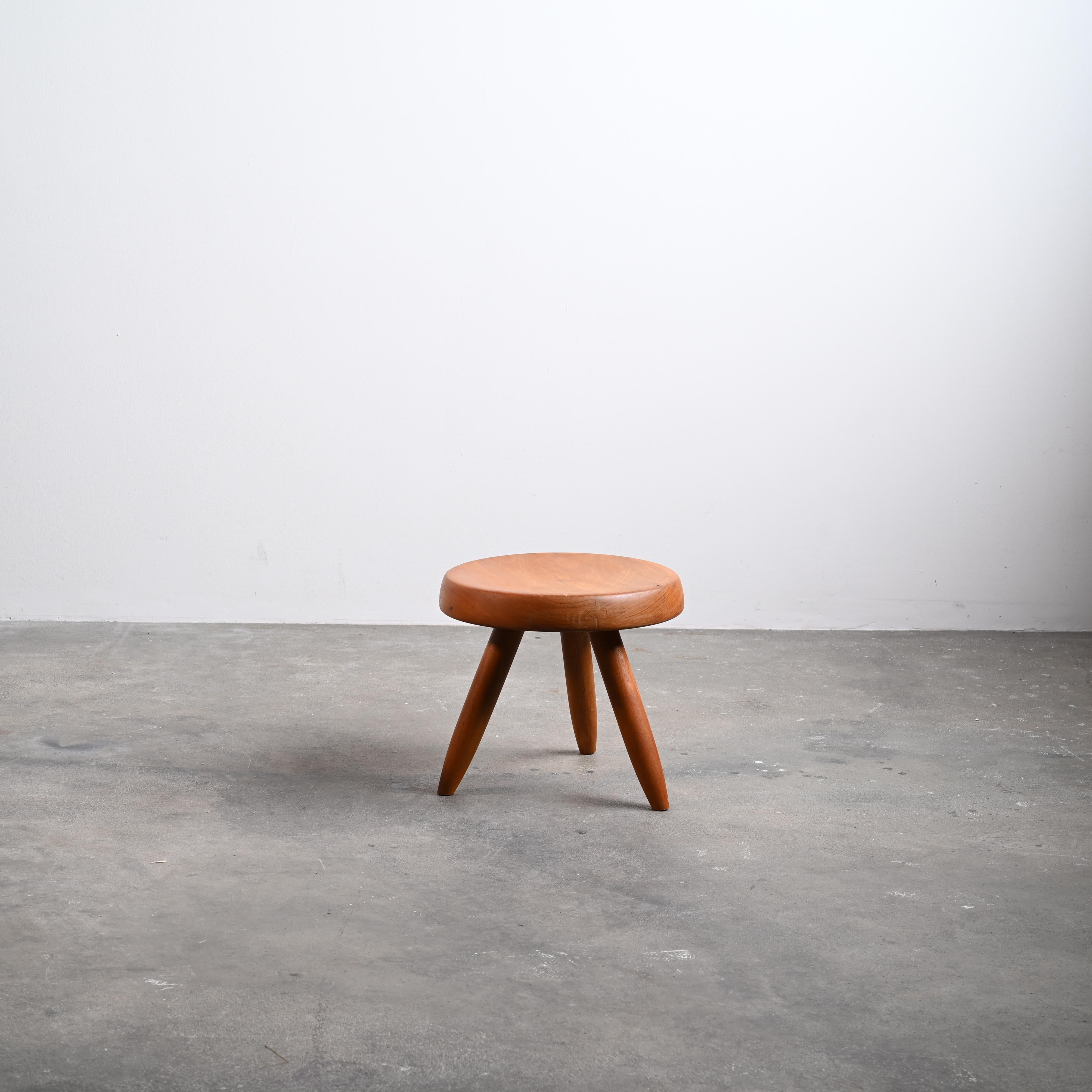 Charlotte Perriand counts as one of the masters of French modernist design together with Le Corbusier, Jean Prouvé or Pierre Jeanneret. Her works are highly valued until present time and have become design classics.

This stool is not only a