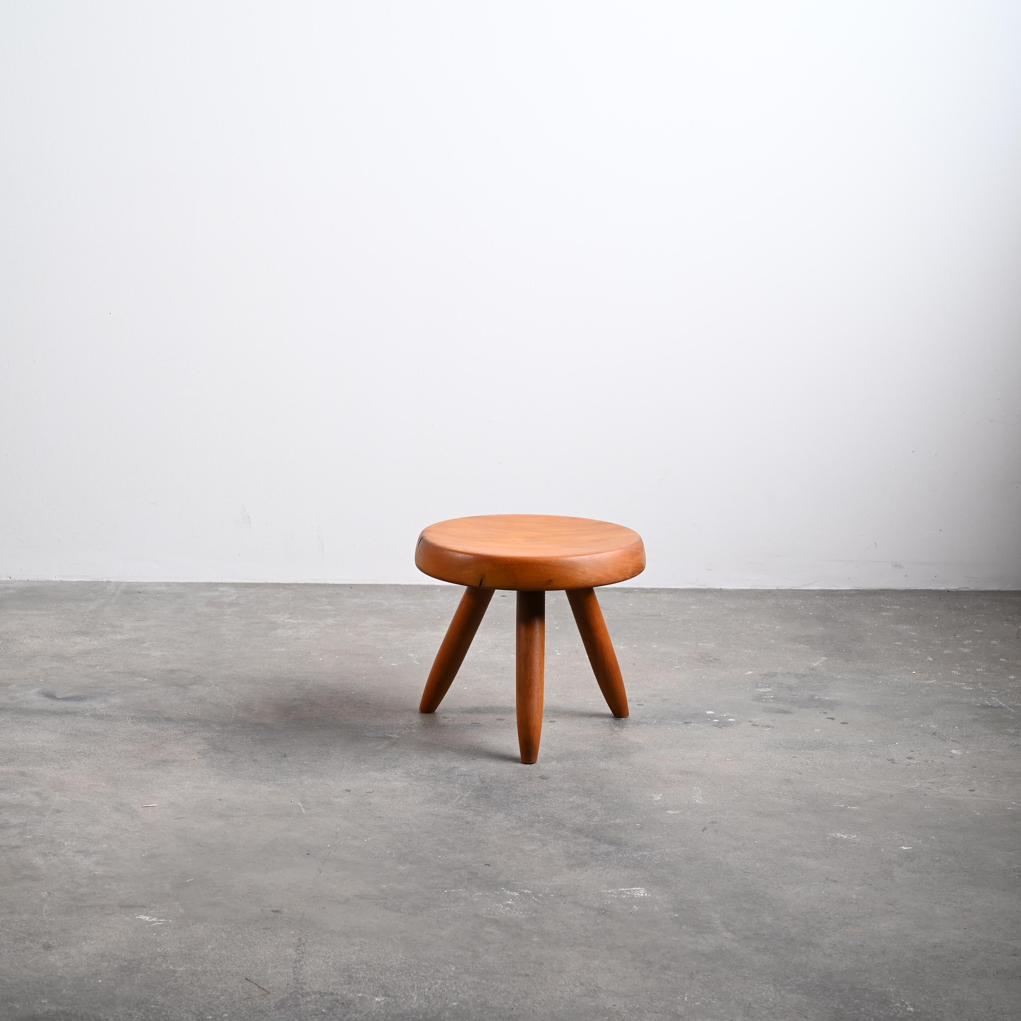 French Charlotte Perriand Berger Stool Authentic & Rare Mid-Century Modern For Sale