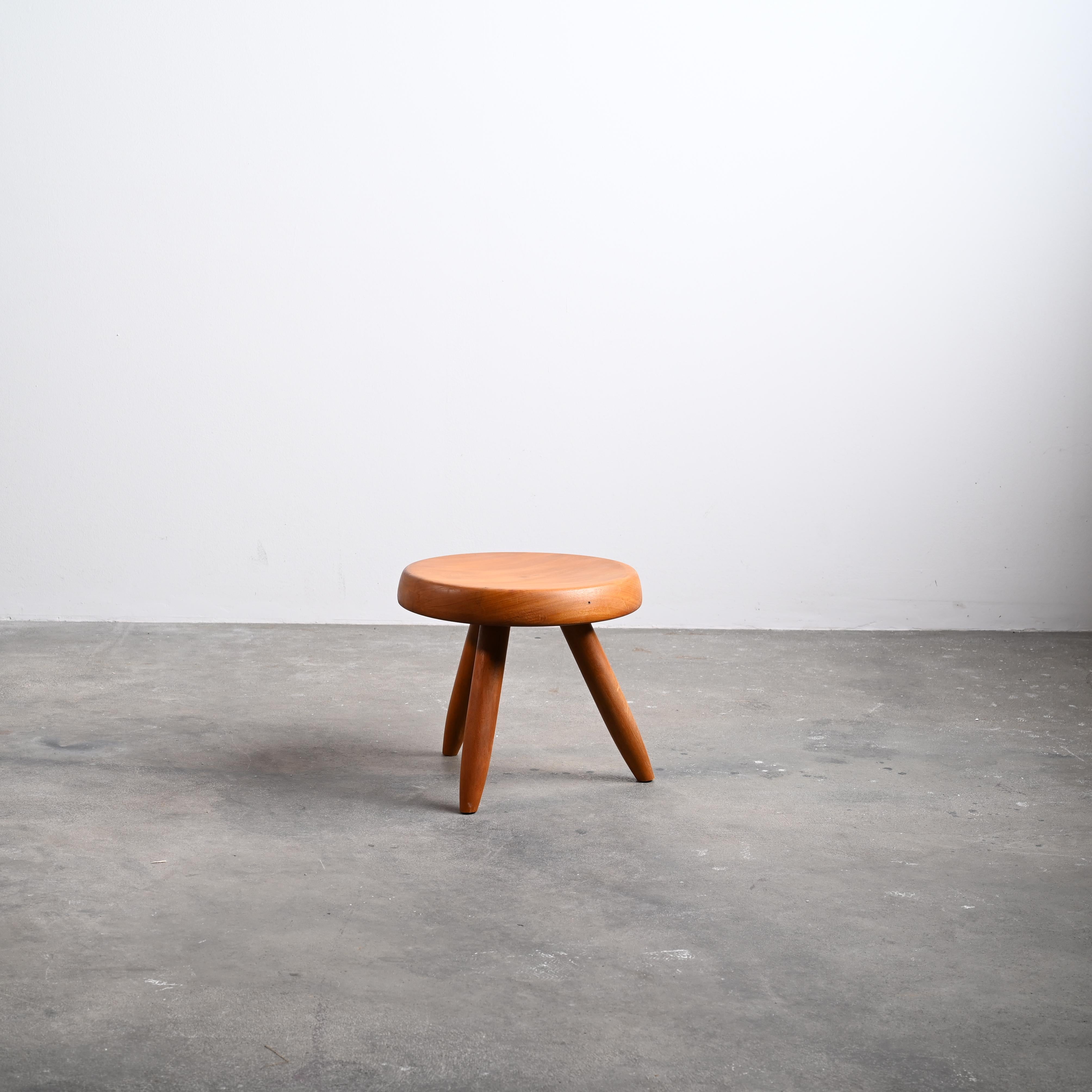 Hand-Crafted Charlotte Perriand Berger Stool Authentic & Rare Mid-Century Modern For Sale