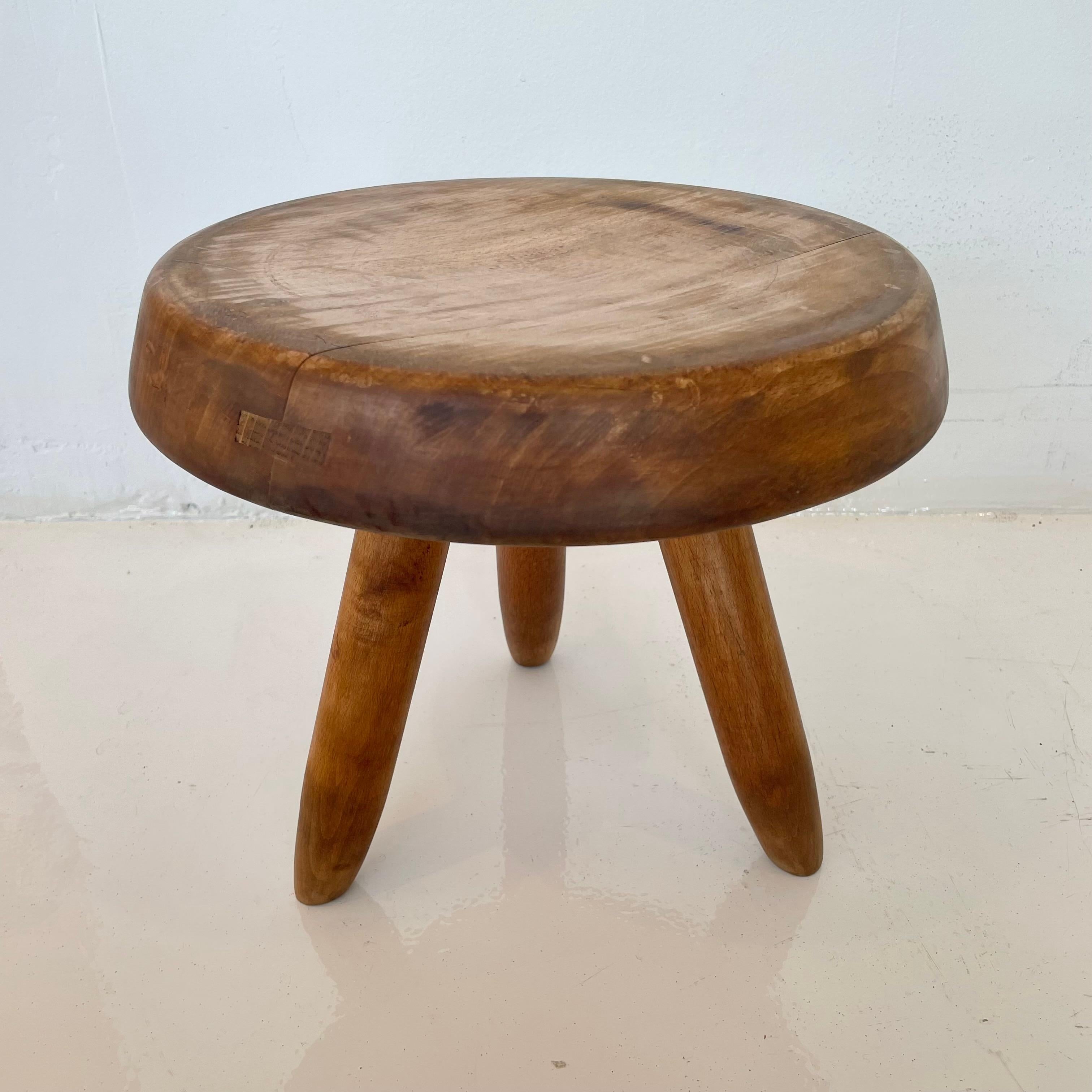 Oak Charlotte Perriand Berger Stool