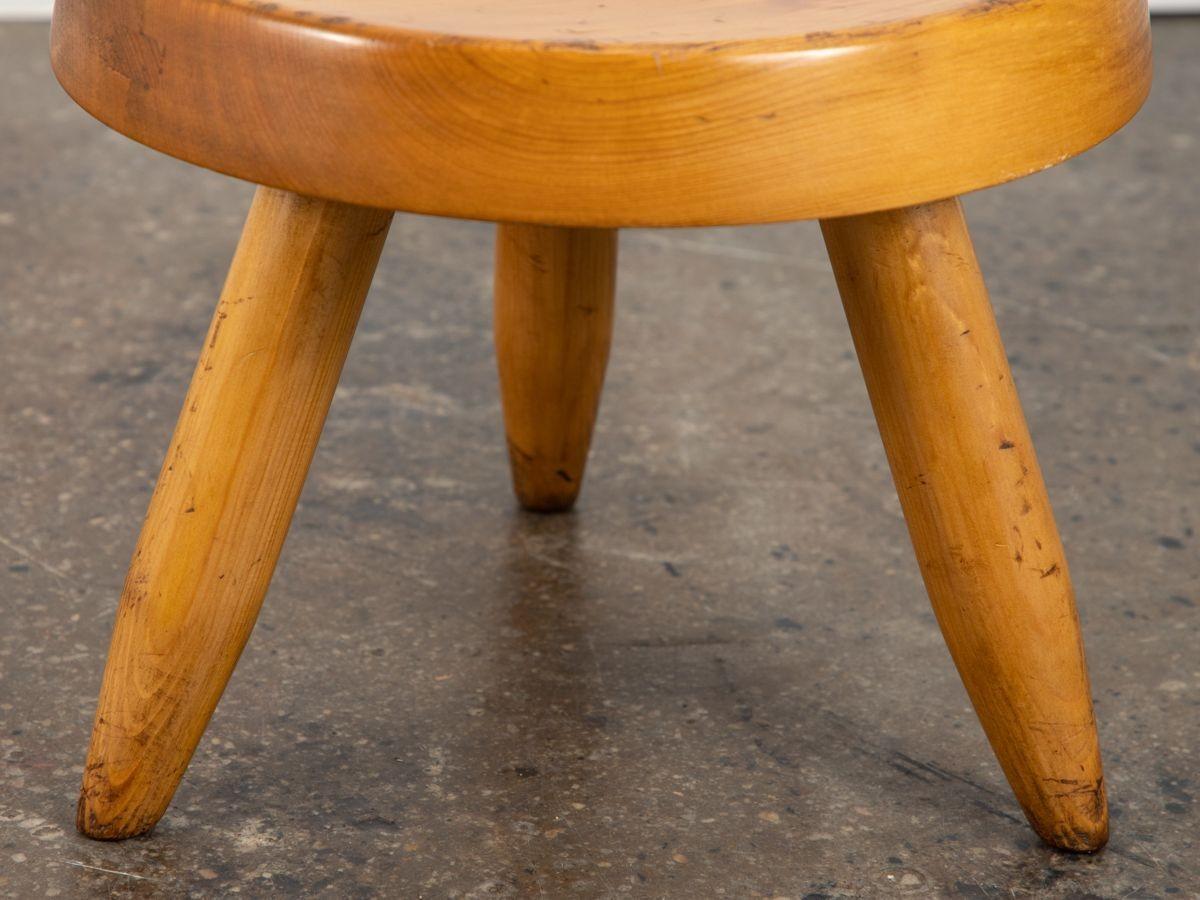 Turned Charlotte Perriand Berger Stool For Sale