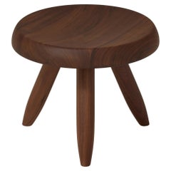 Charlotte Perriand Berger Taburete de madera de nogal para Cassina