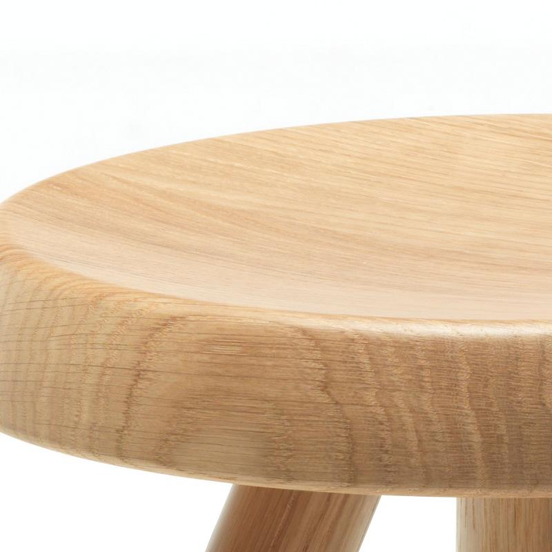 Italian Charlotte Perriand Berger Wood Stool by Cassina For Sale