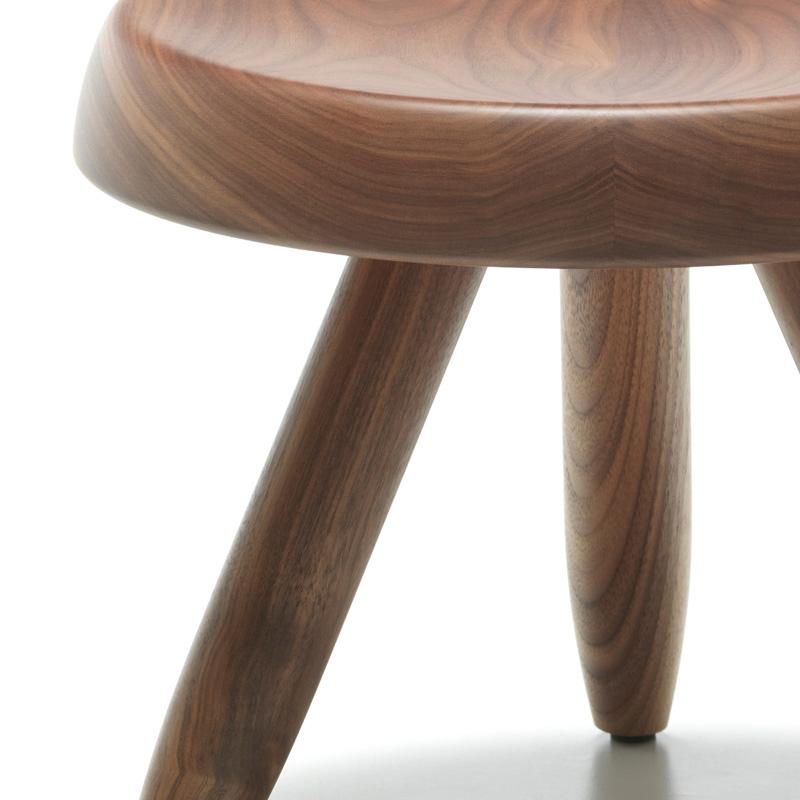 Italian Charlotte Perriand Berger Wood Stool by Cassina For Sale