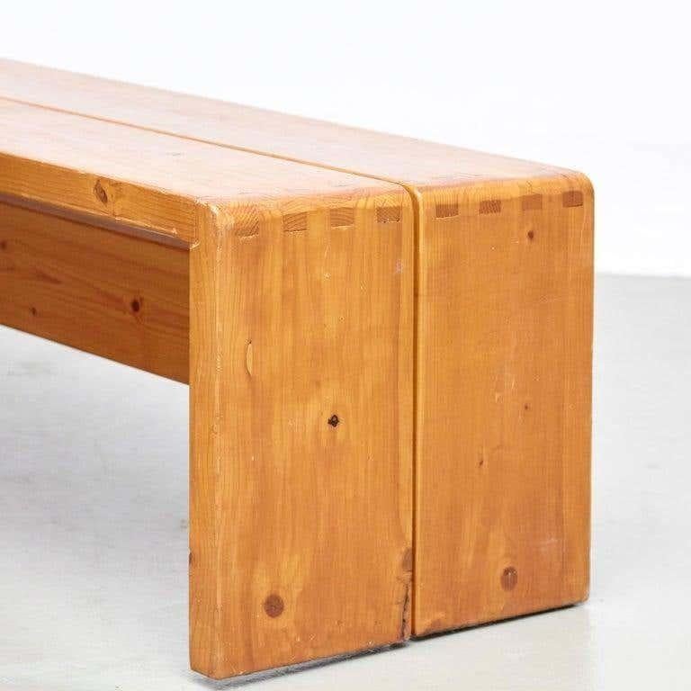 Charlotte Perriand Grande table et deux bancs pour Les Arcs en vente 7