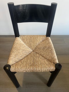Charlotte Perriand  Black Meribel Chairs.