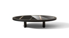 Charlotte Perriand  Black Stained Ash Coffee Table Monta  For Cassina