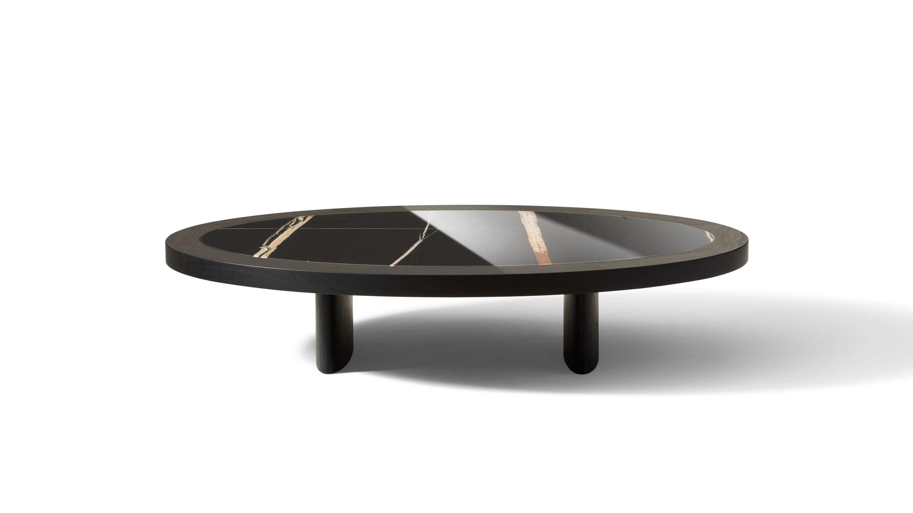 Francese Charlotte Perriand  Tavolino in frassino tinto nero Monta  Per Cassina in vendita