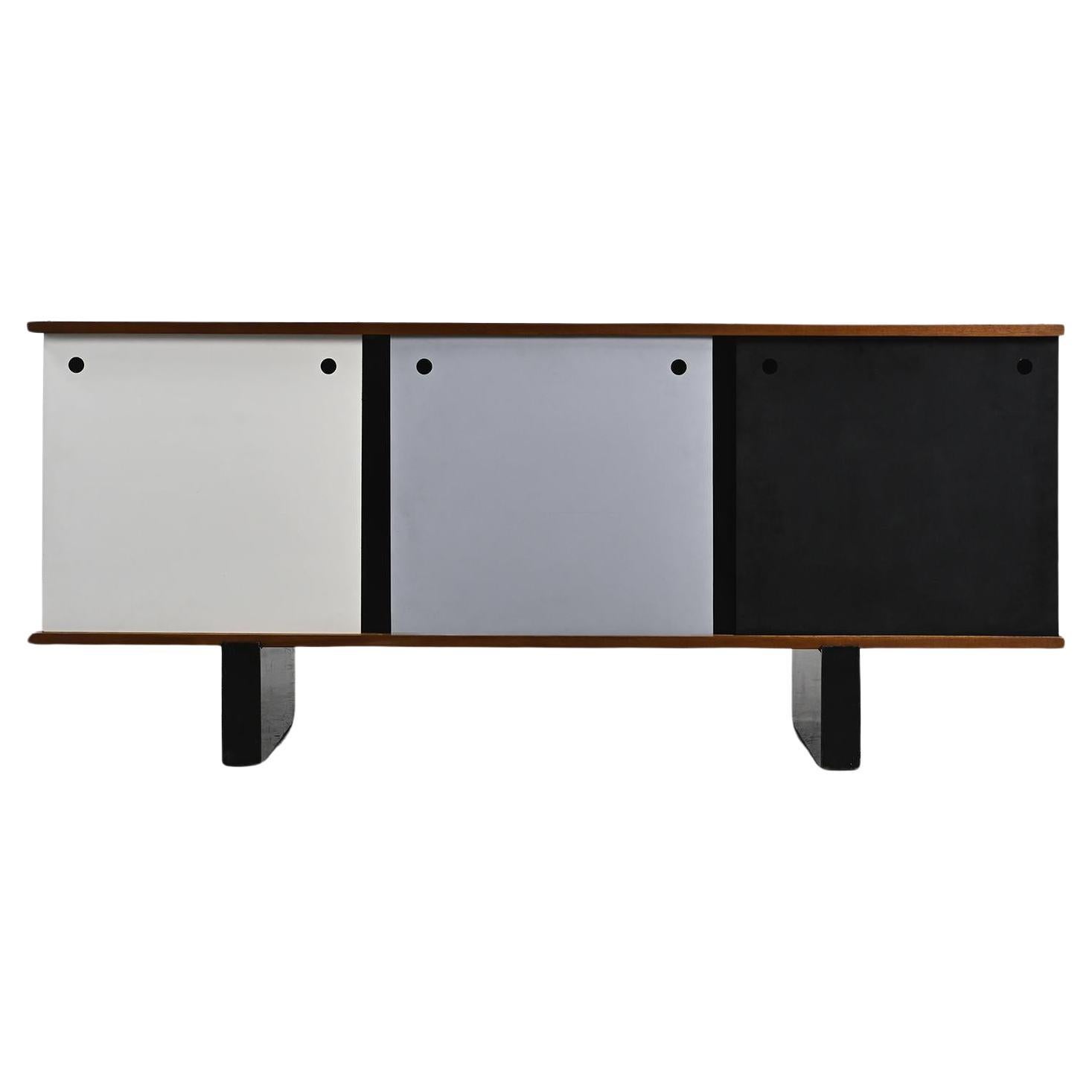 Charlotte Perriand "Bloc" Sideboard with 3 Doors, Cansado, circa 1960. 