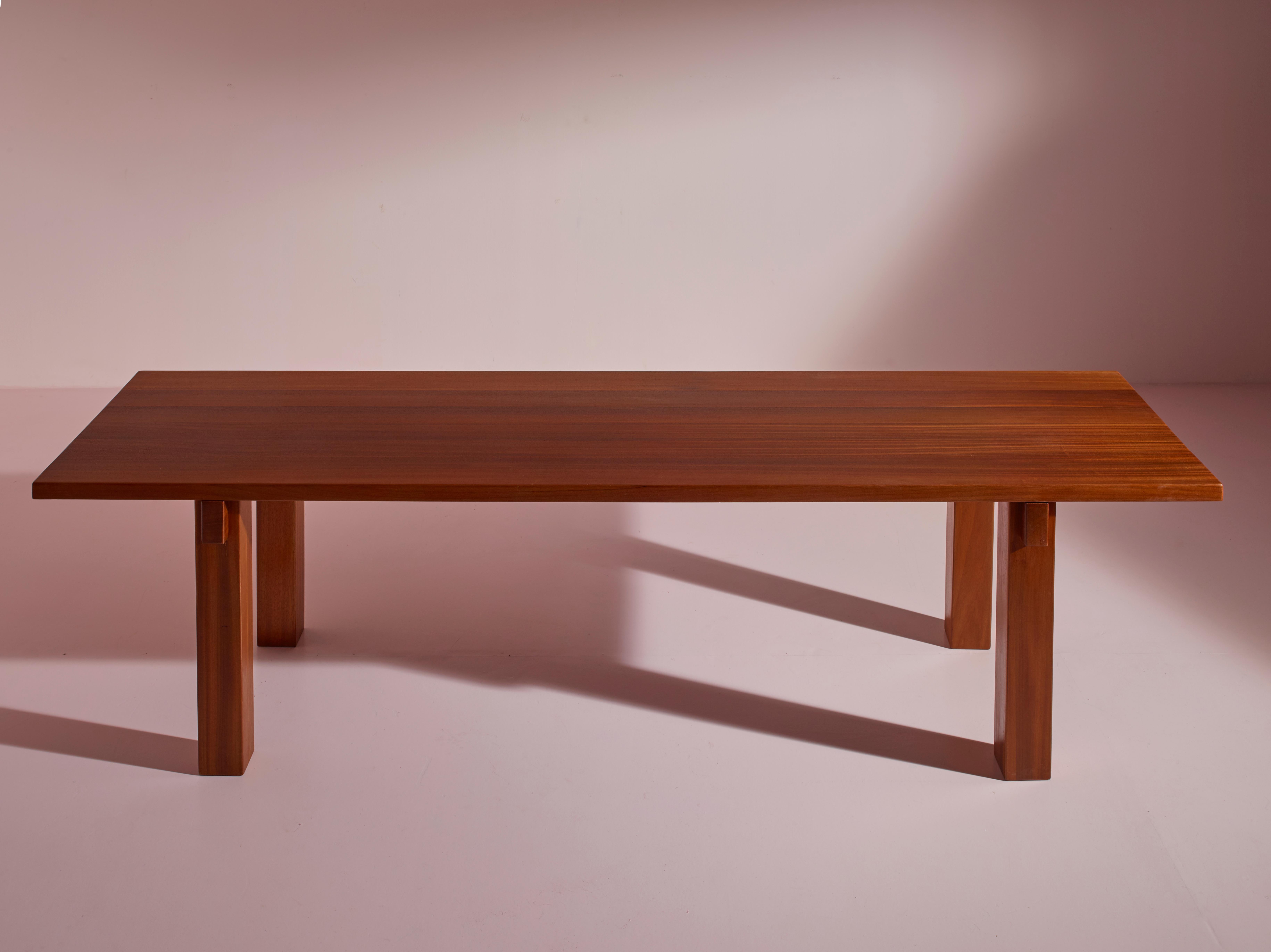 Charlotte Perriand Brasil, Esstisch, hergestellt von Sentou, Frankreich, 1970er Jahre 5
