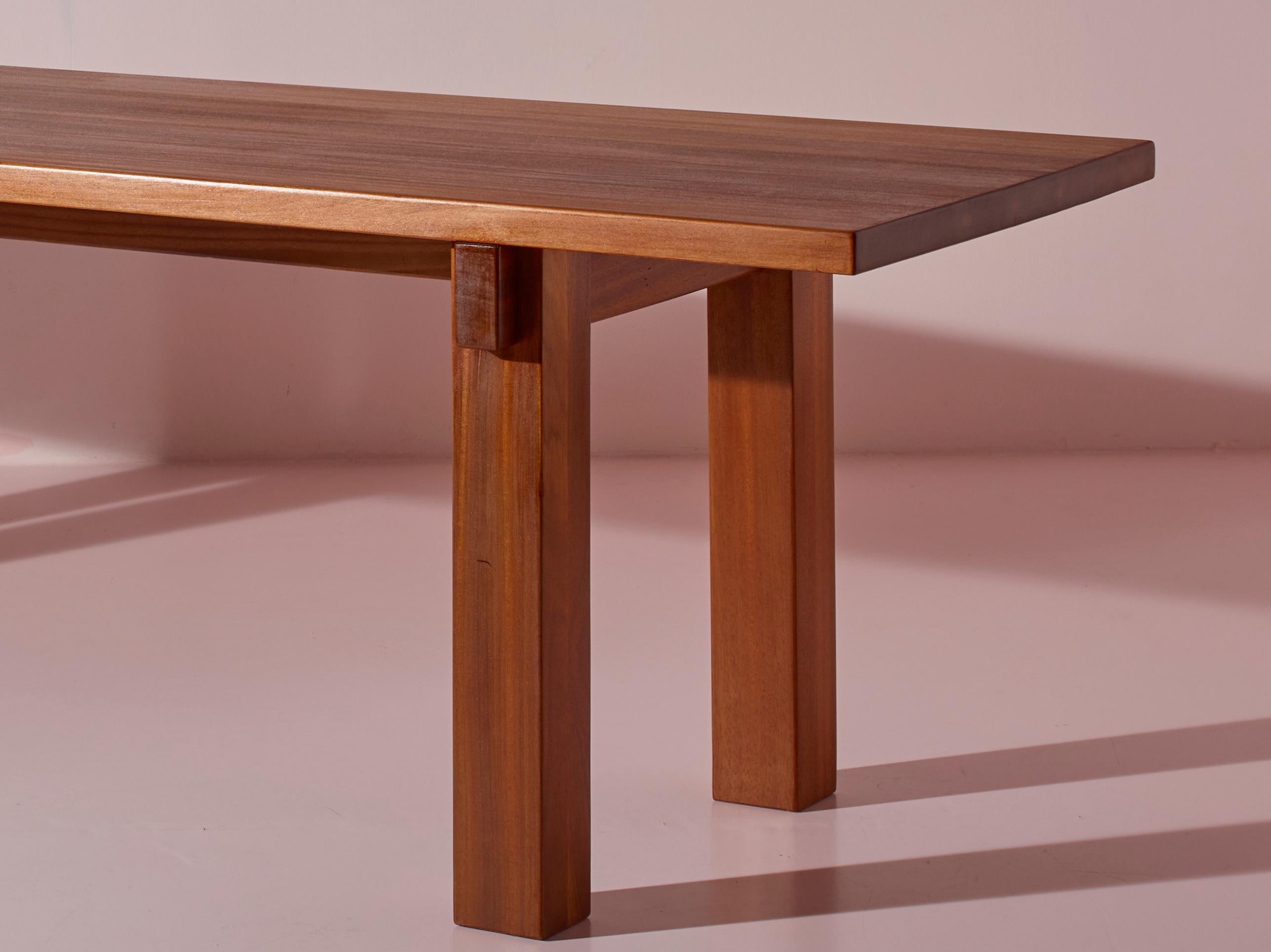 Charlotte Perriand Brasil, Esstisch, hergestellt von Sentou, Frankreich, 1970er Jahre 6