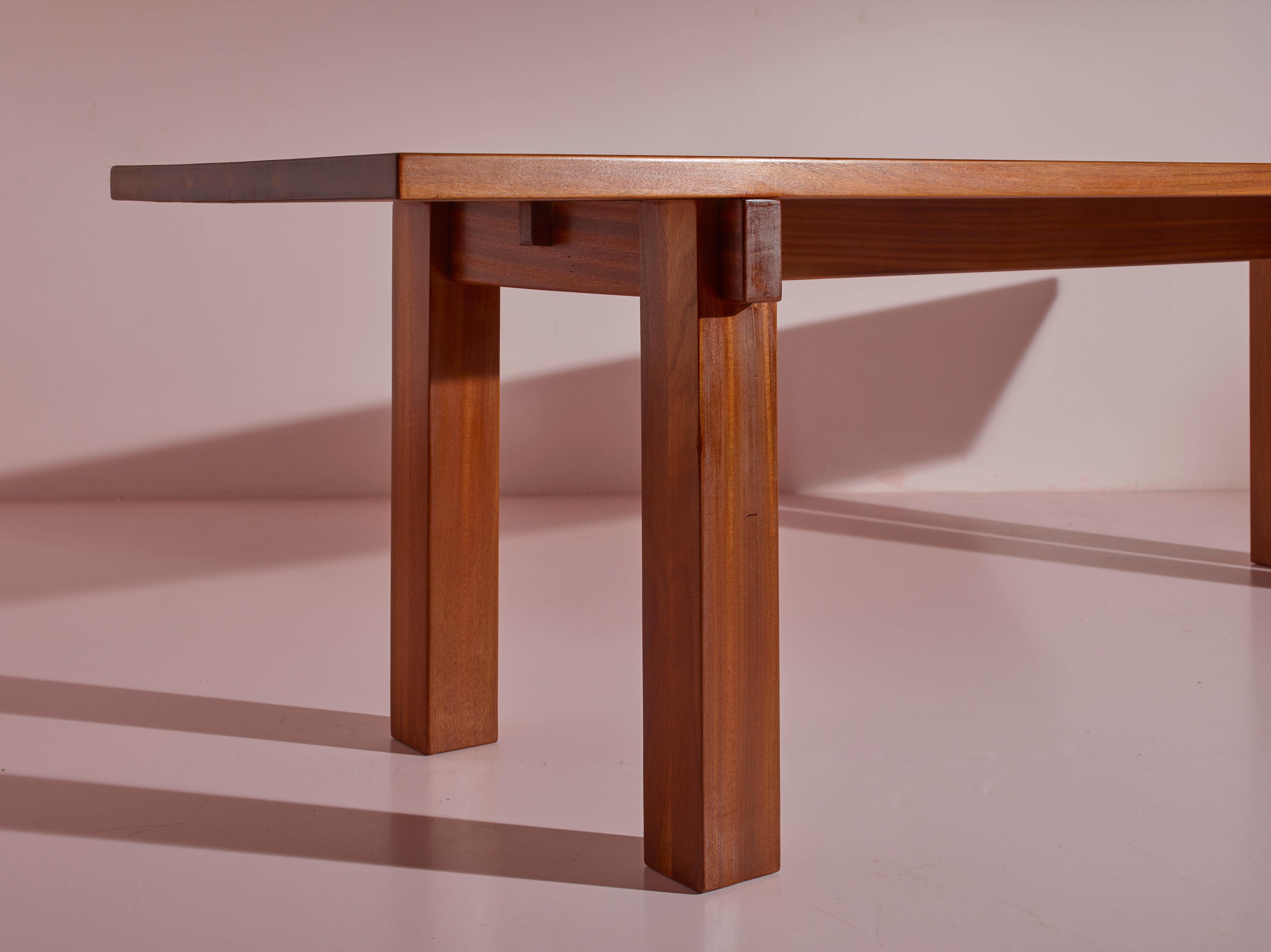 Charlotte Perriand Brasil, Esstisch, hergestellt von Sentou, Frankreich, 1970er Jahre 8