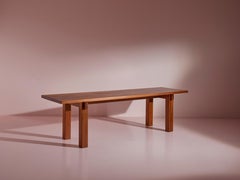 Tavolo da pranzo Charlotte Perriand Brasil prodotto da Sentou, Francia, anni '70