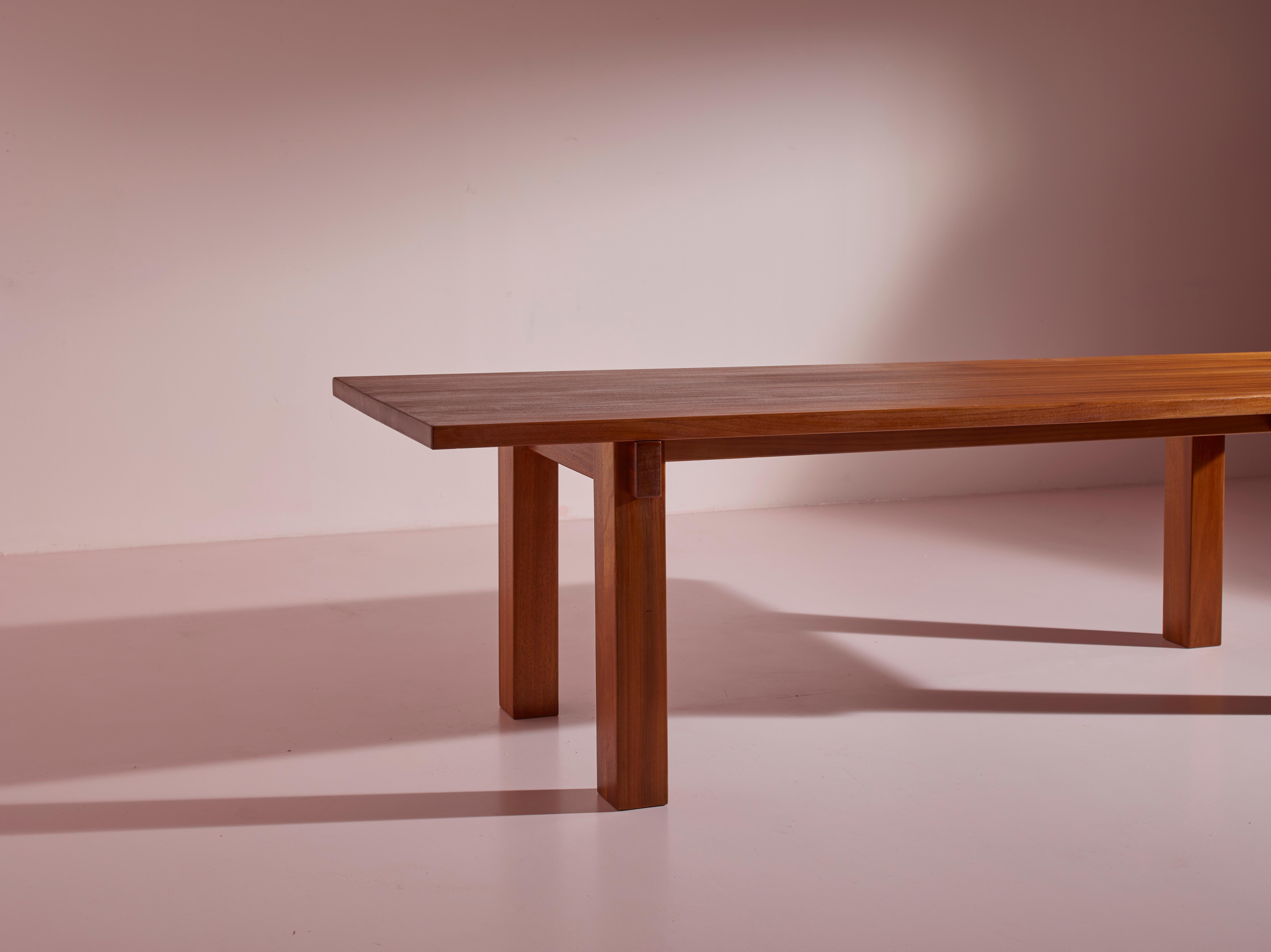 Charlotte Perriand Brasil, Esstisch, hergestellt von Sentou, Frankreich, 1970er Jahre 1