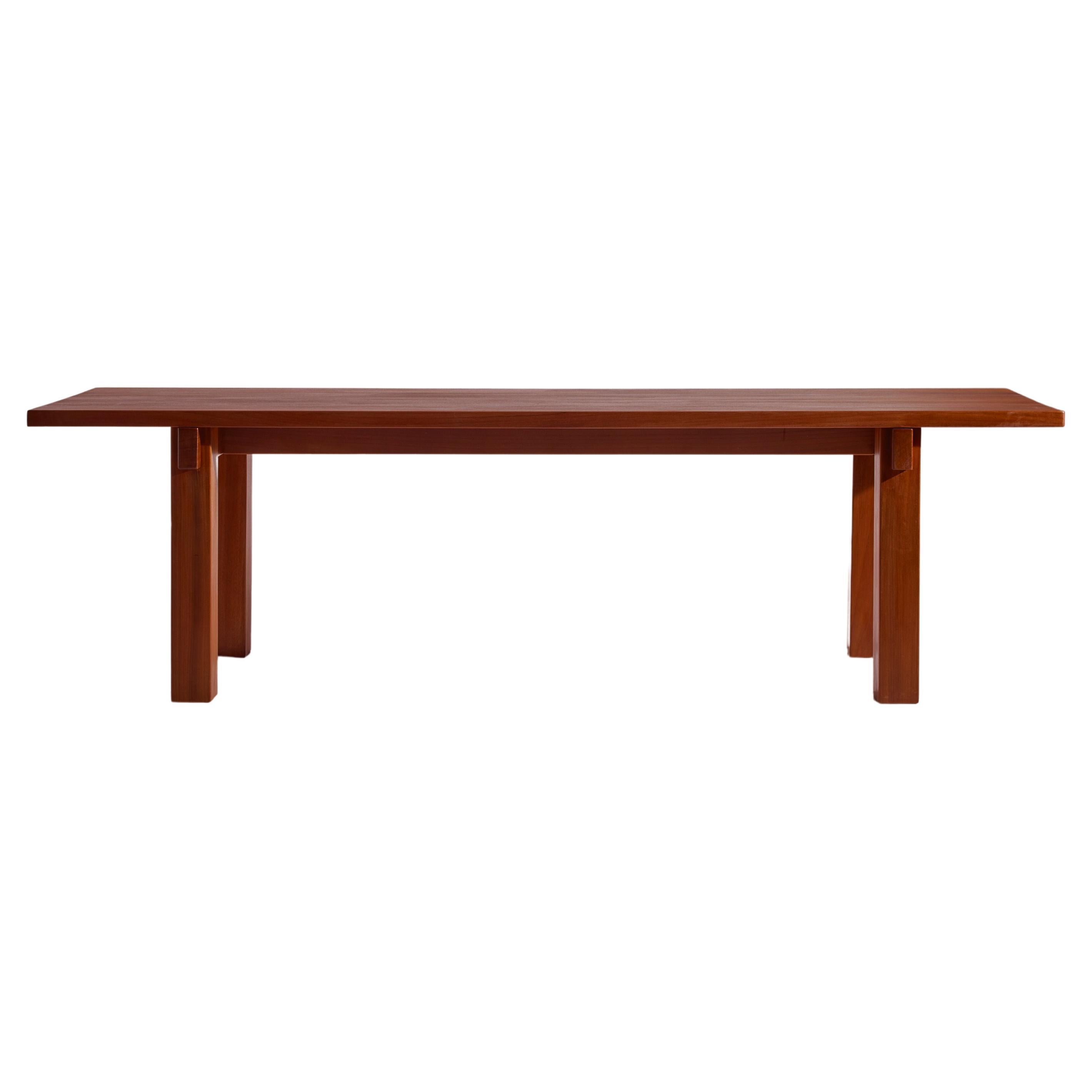 Charlotte Perriand Brasil, Esstisch, hergestellt von Sentou, Frankreich, 1970er Jahre