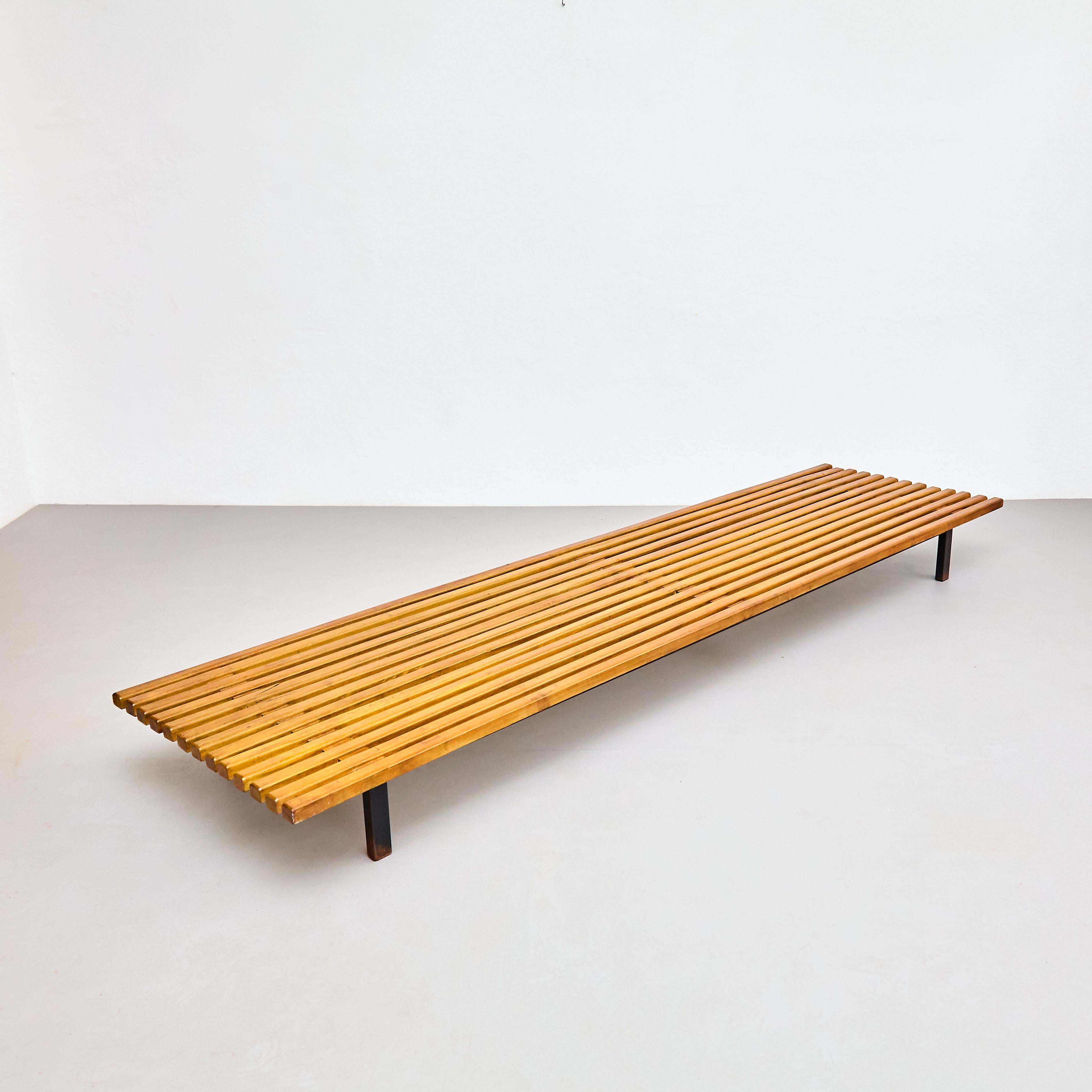 French Charlotte Perriand Cansado Bench, circa 1950 For Sale