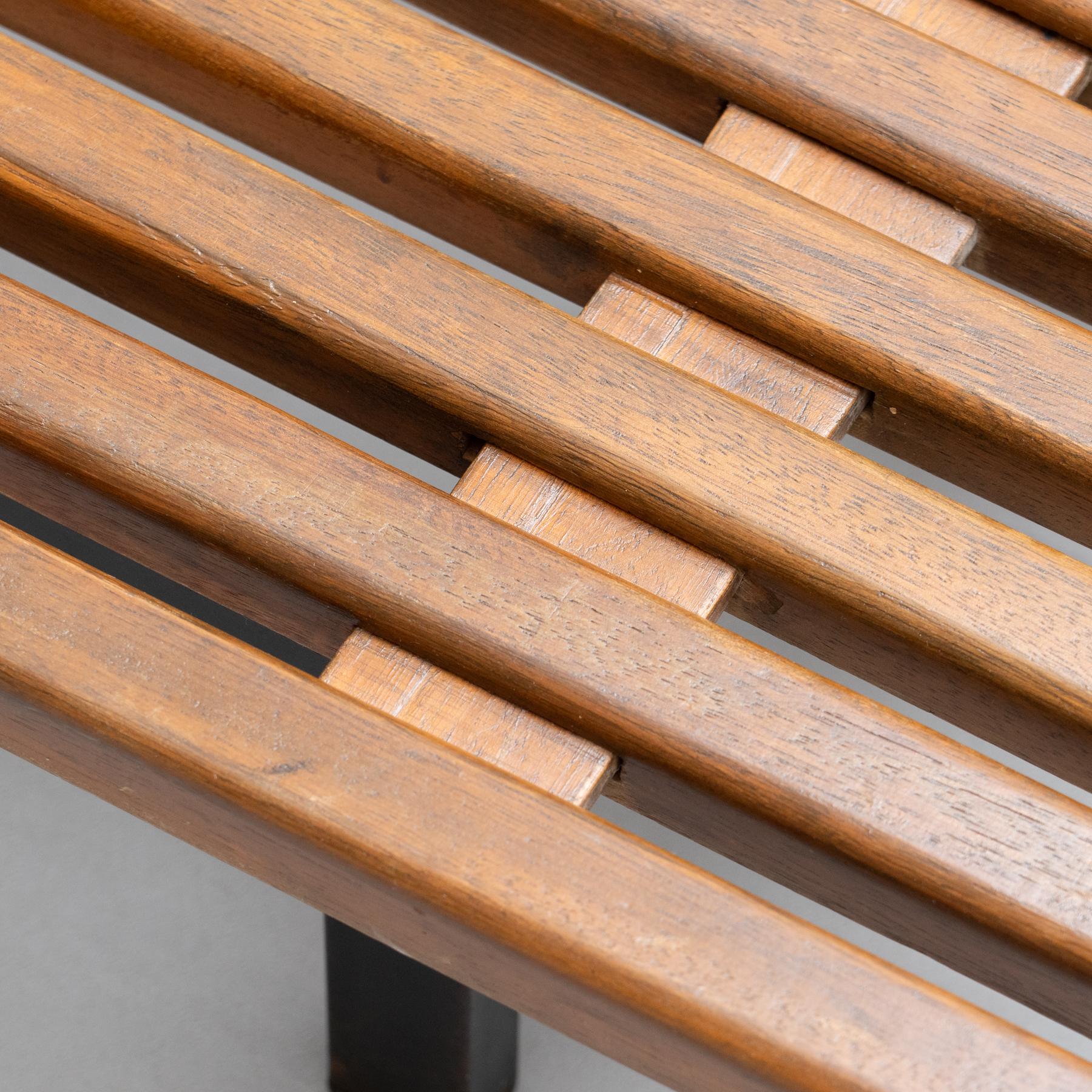 Wood Charlotte Perriand Cansado Bench, circa 1950 For Sale