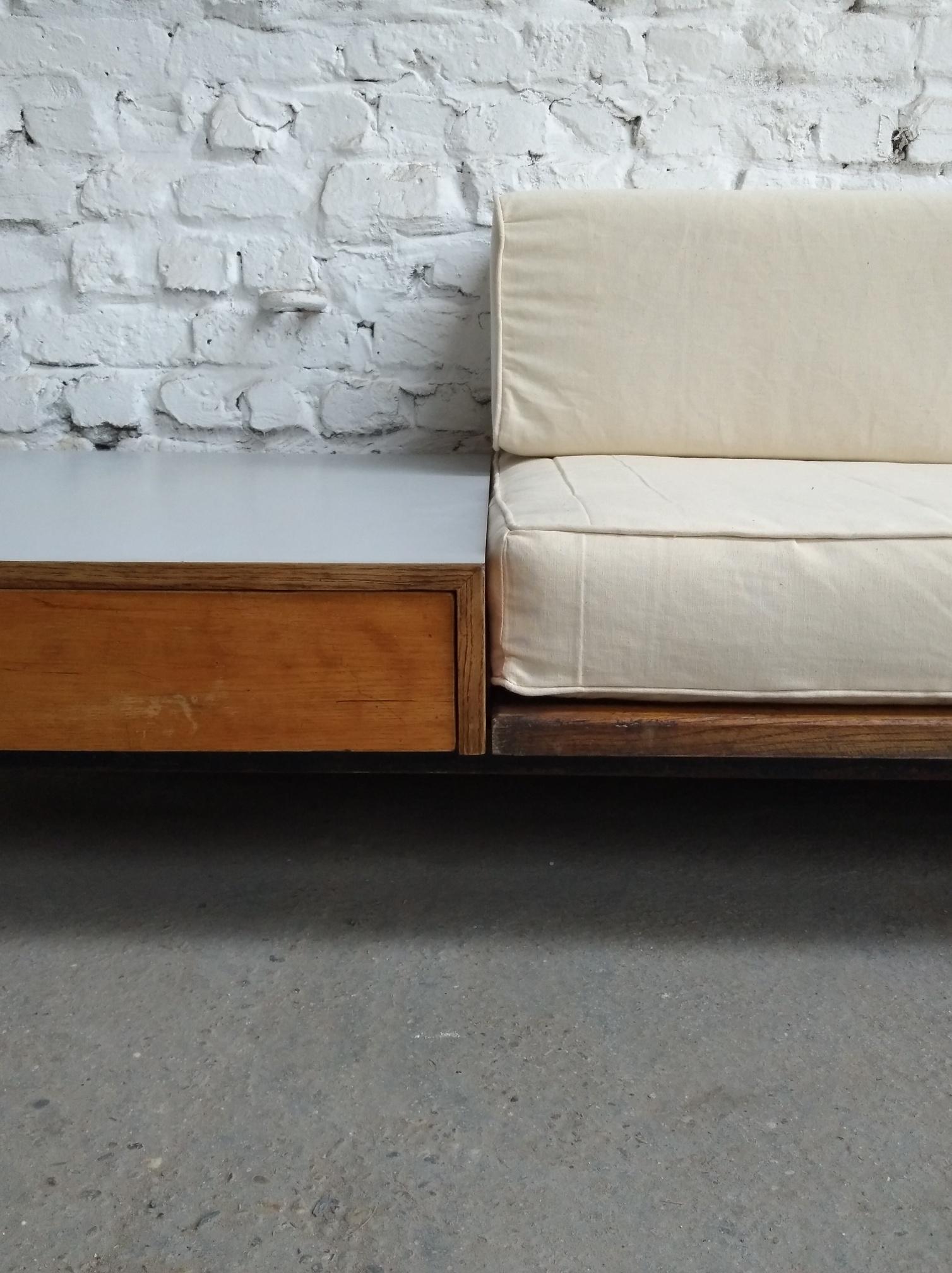 Charlotte Perriand Cansado bench daybed Steph Simon France 1959 For Sale 4