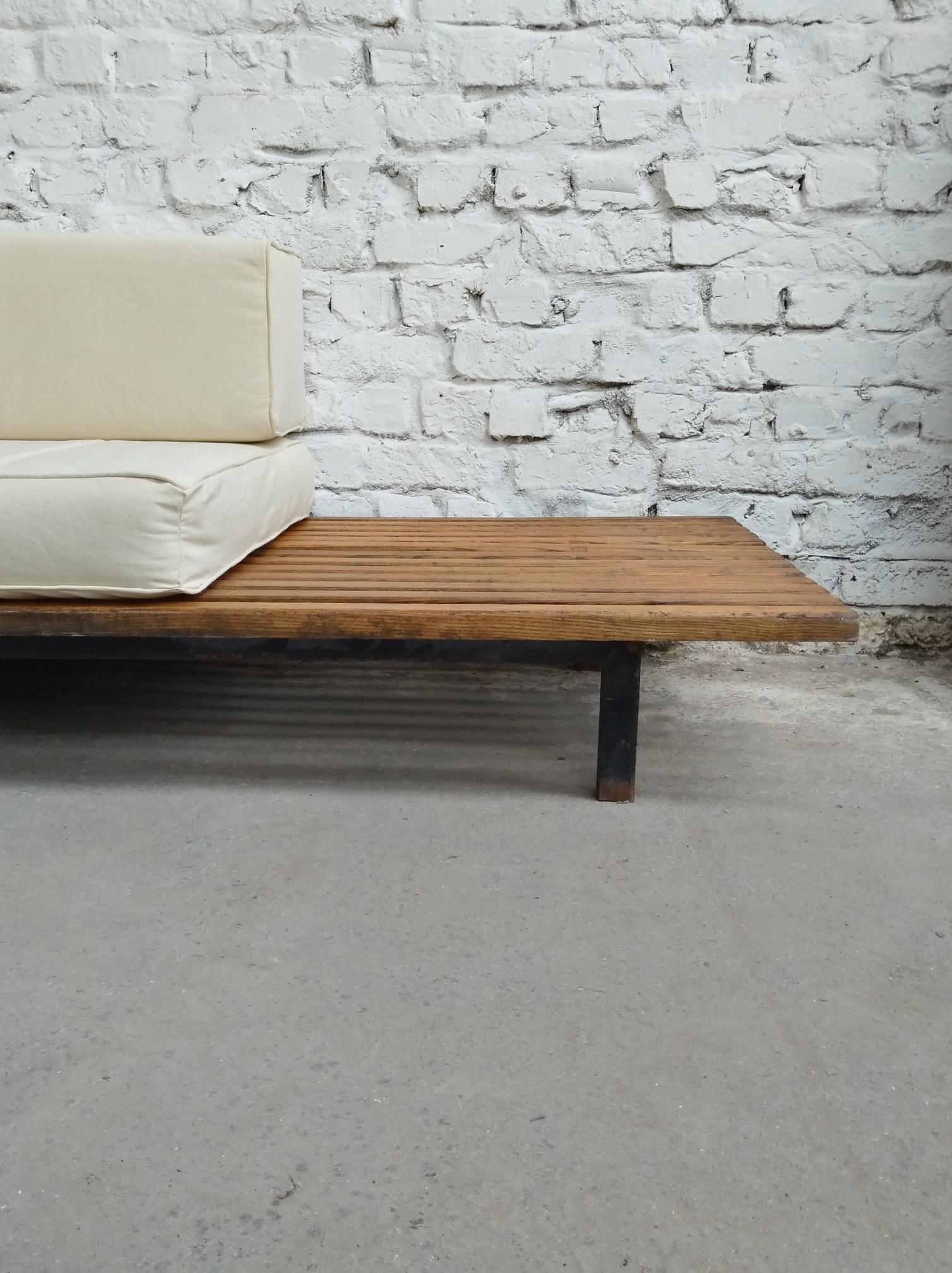 Modern Charlotte Perriand Cansado bench daybed Steph Simon France 1959 For Sale