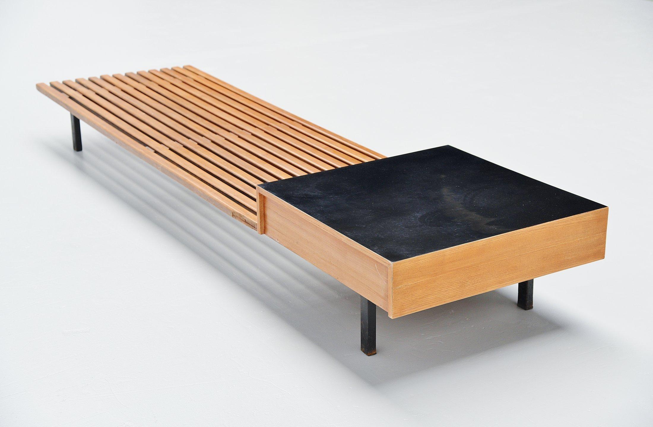 Mid-20th Century Charlotte Perriand Cansado Bench, France, 1958