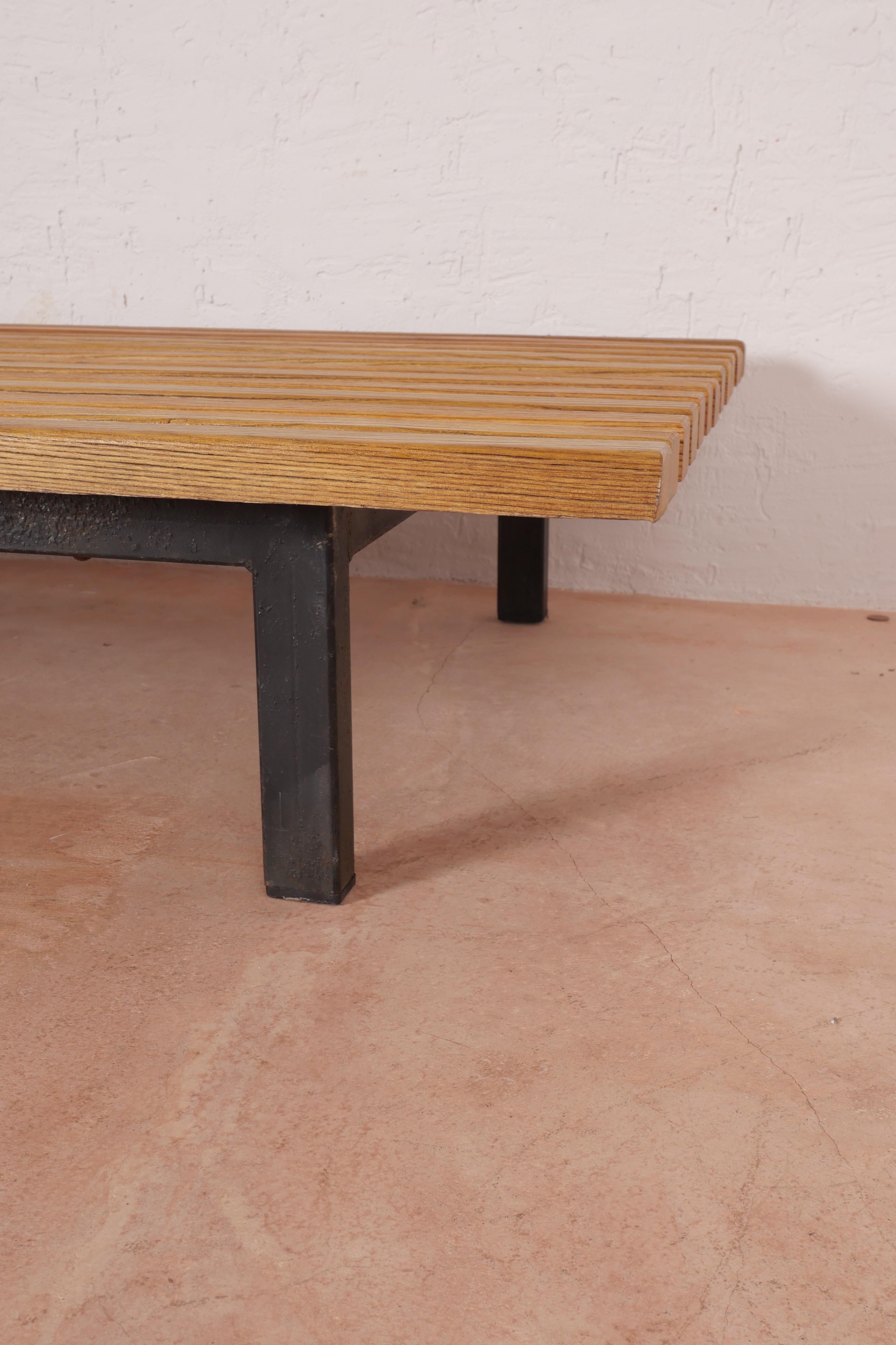 Panchina Charlotte Perriand Cansado in frassino, circa 1959 - 1967 in vendita 5