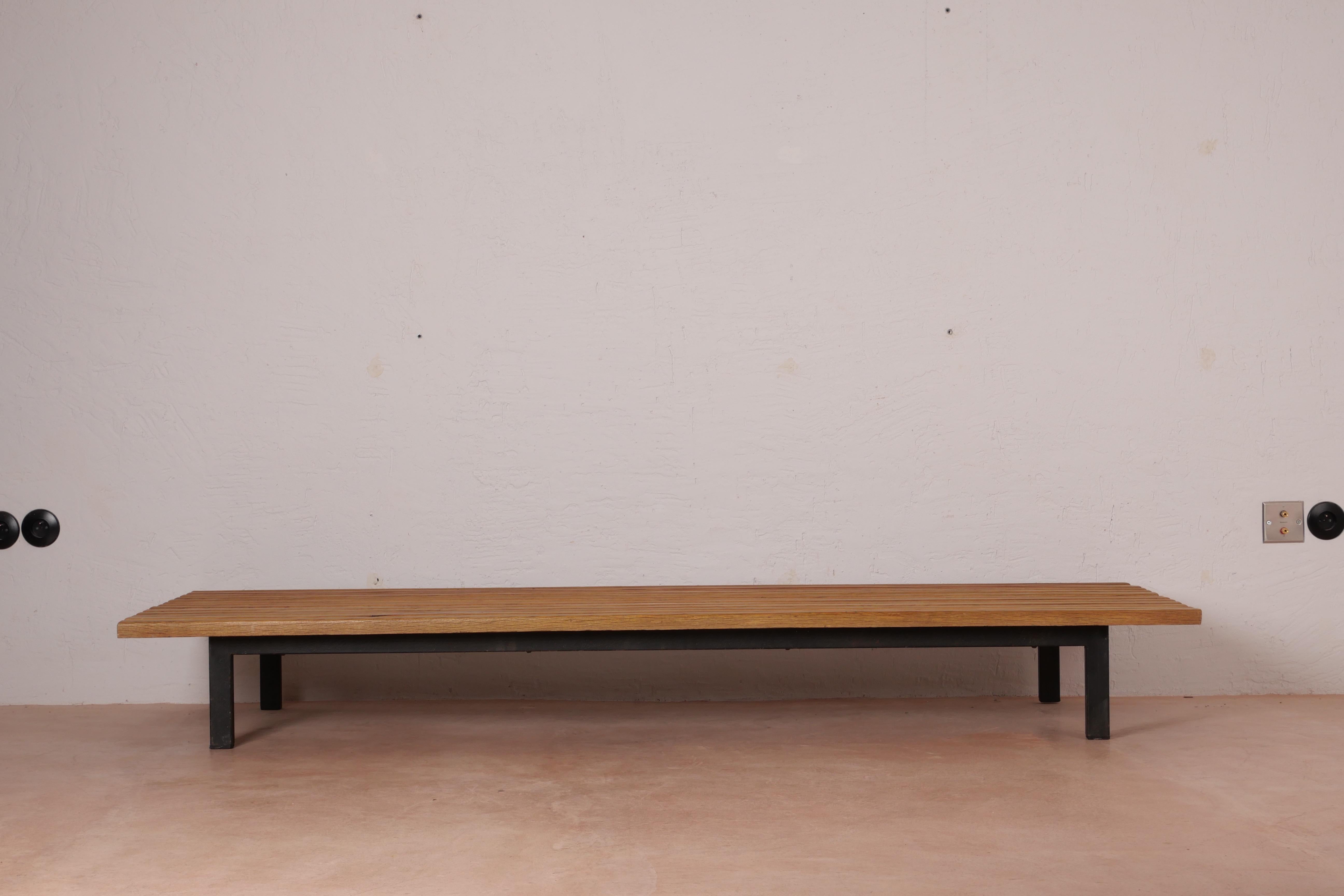 Mid-Century Modern Charlotte Perriand Cansado Bench in Ash, circa 1959 - 1967 For Sale