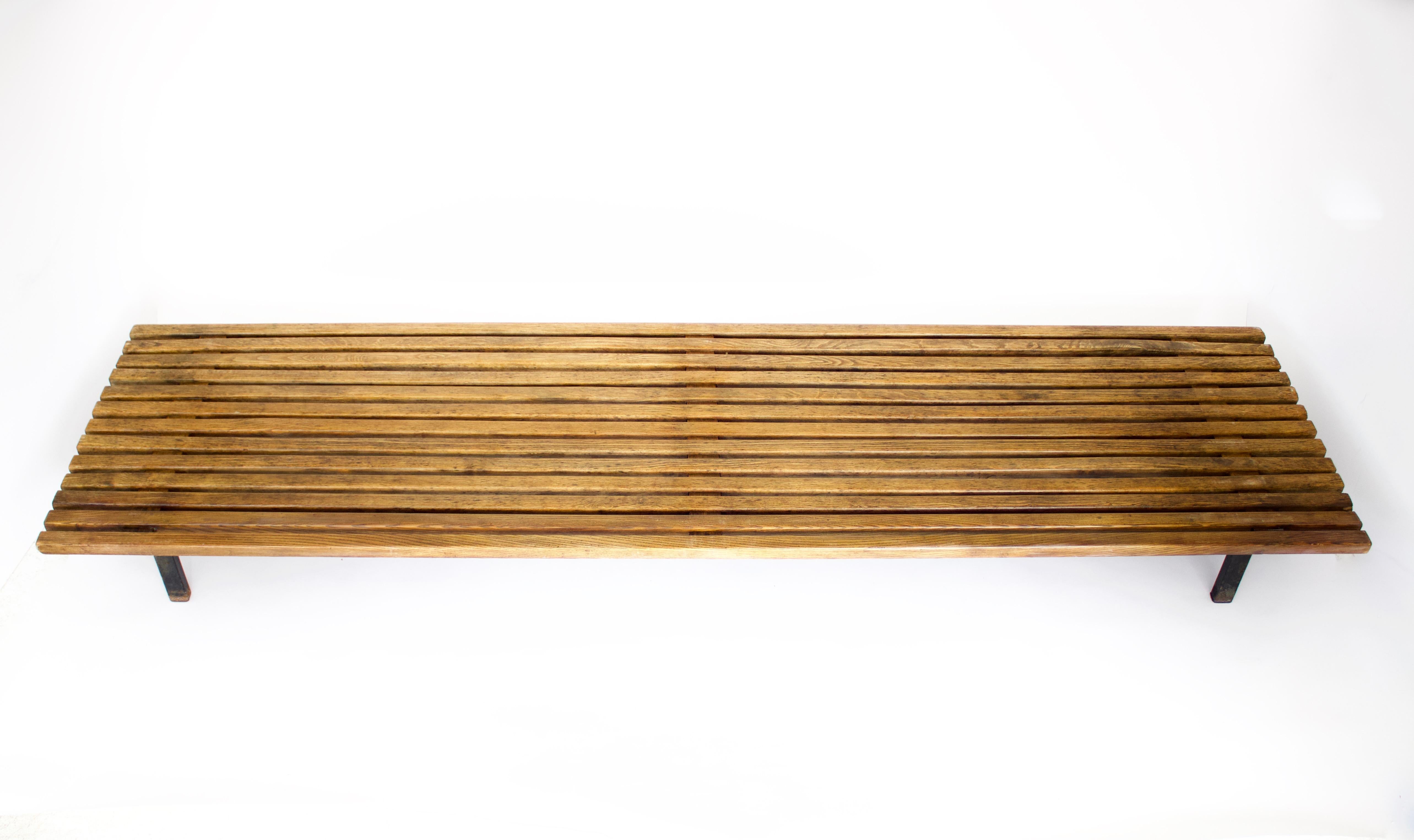 Mid-Century Modern Charlotte Perriand Cansado Bench in Ash Wood For Sale