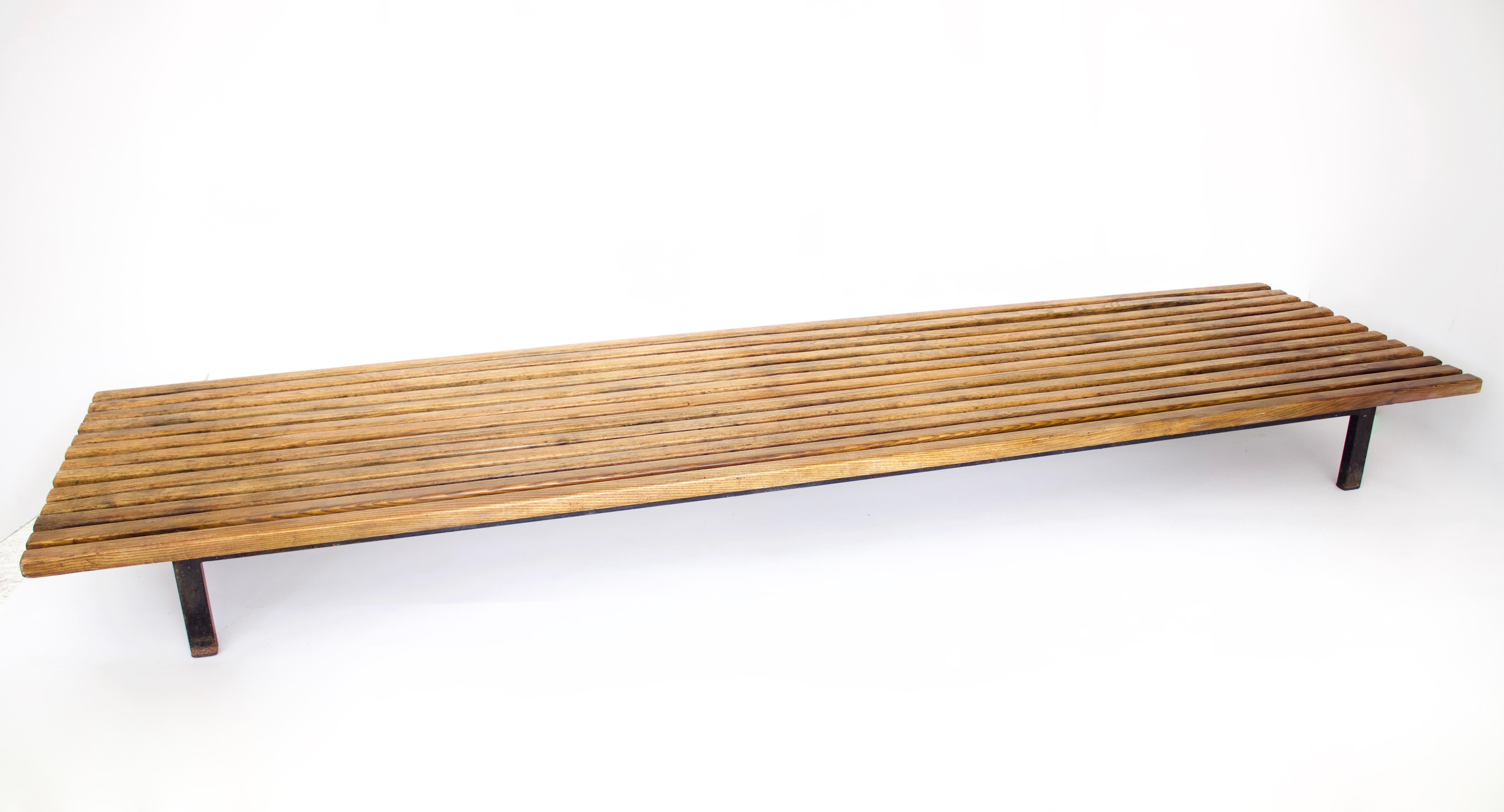 Mid-20th Century Charlotte Perriand Cansado Bench in Ash Wood For Sale